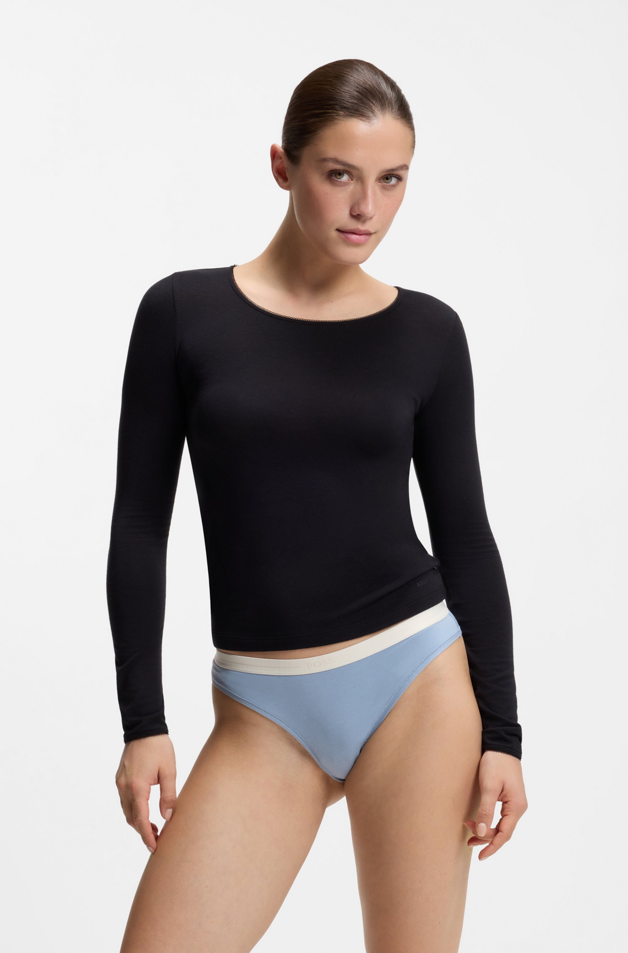 BOSS Slip »3P BRIEF« Paquet, lot de 3, 3 cuis avec ceinture élastique à logo