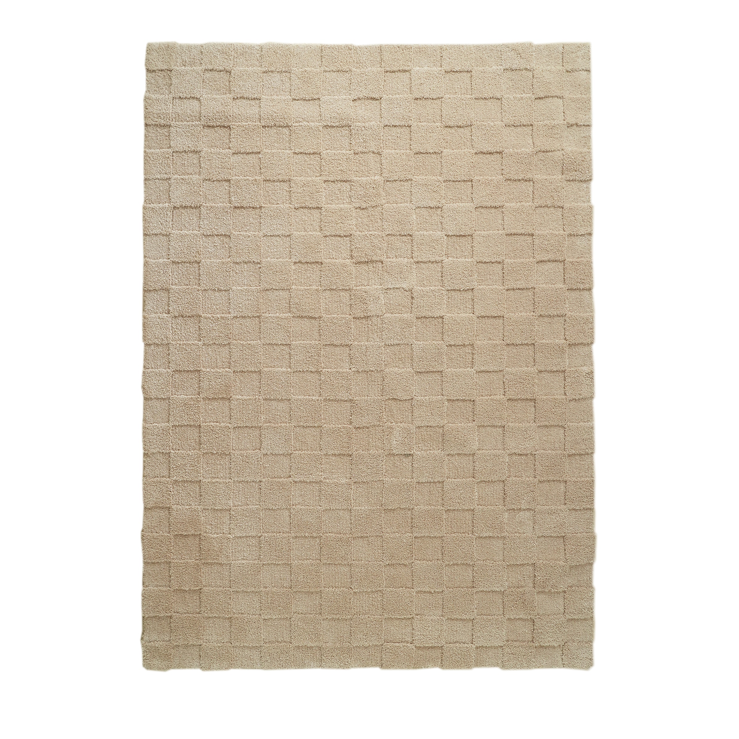 Image of LeGer Home by Lena Gercke Teppich "Esmé, Hochflor-Teppiche, weich, Boho" rechteckig 23 mm Höhe Hoch-Tief-Struktur, Uni, Kästchen, Wohnzimmer, Schlafzimmer, Esszimmer