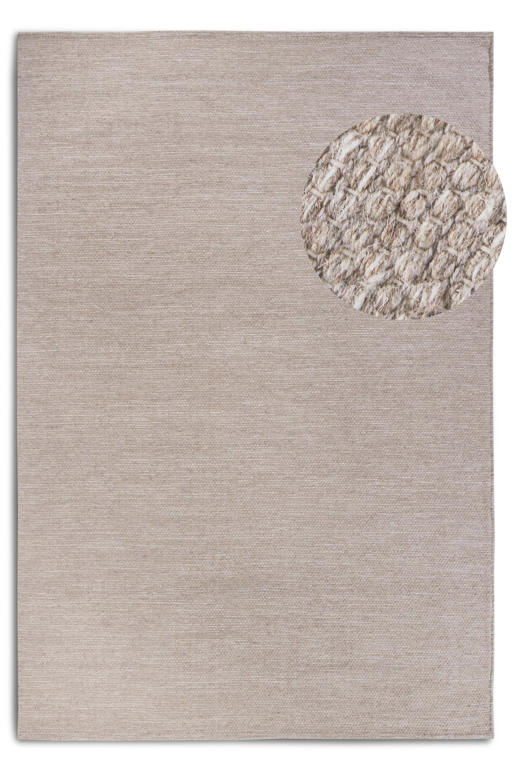 ELLE DECORATION Wollteppich "Pradesh" rechteckig 10 mm Höhe Handgewebt, Wolle, Natur, Läufer, Wohnzimmer, Schlafzimmer, Skandi