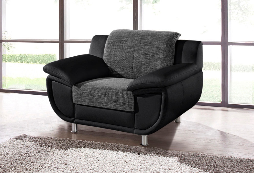 Image of TRENDMANUFAKTUR Sessel "Rondo III 121 cm, Loungesessel" wahlweise mit komfortablem Federkern, mit extra breiten Armlehnen