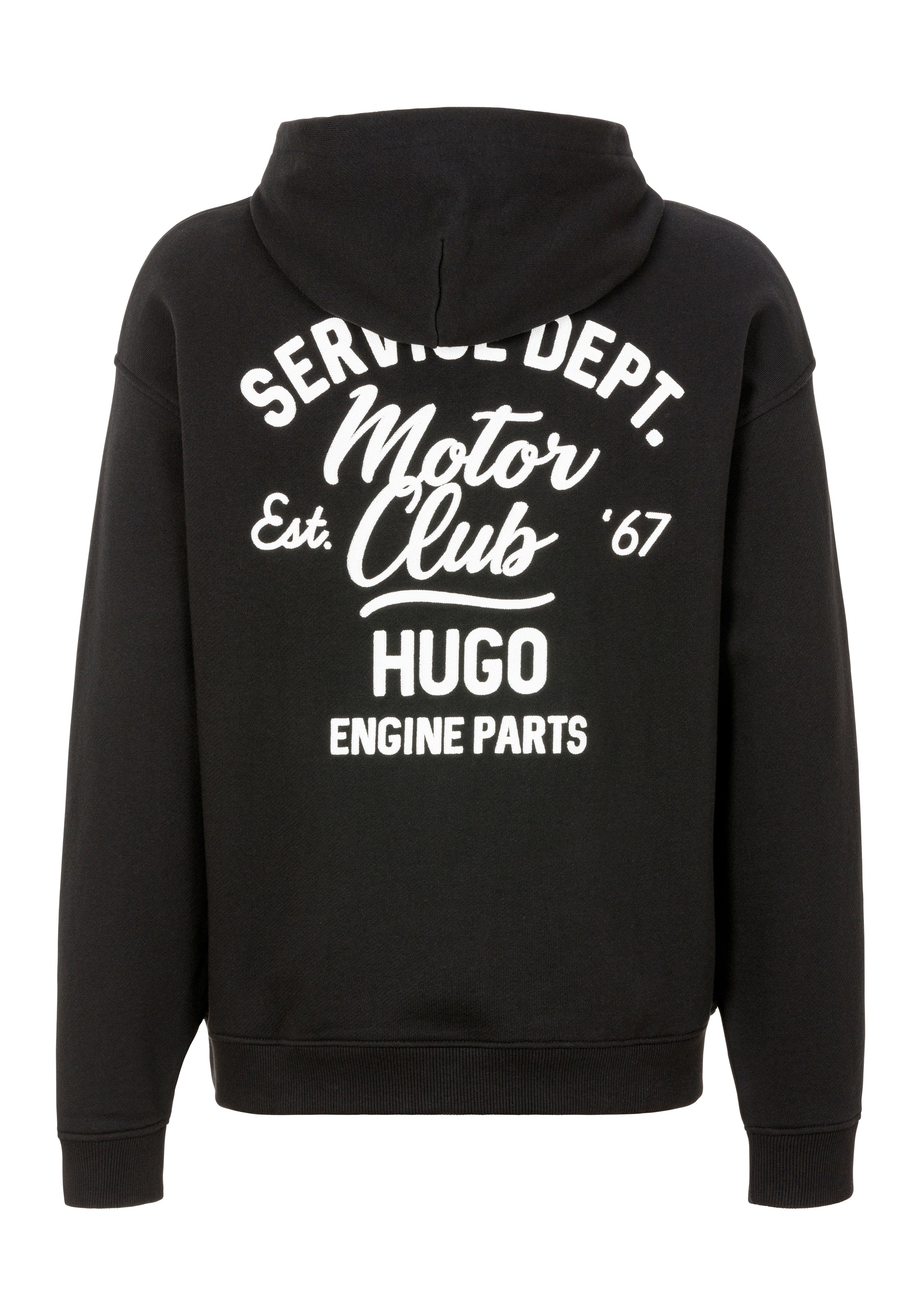 HUGO Blue Kapuzensweatshirt »Nualo«, mit grossem Logodruck hinten