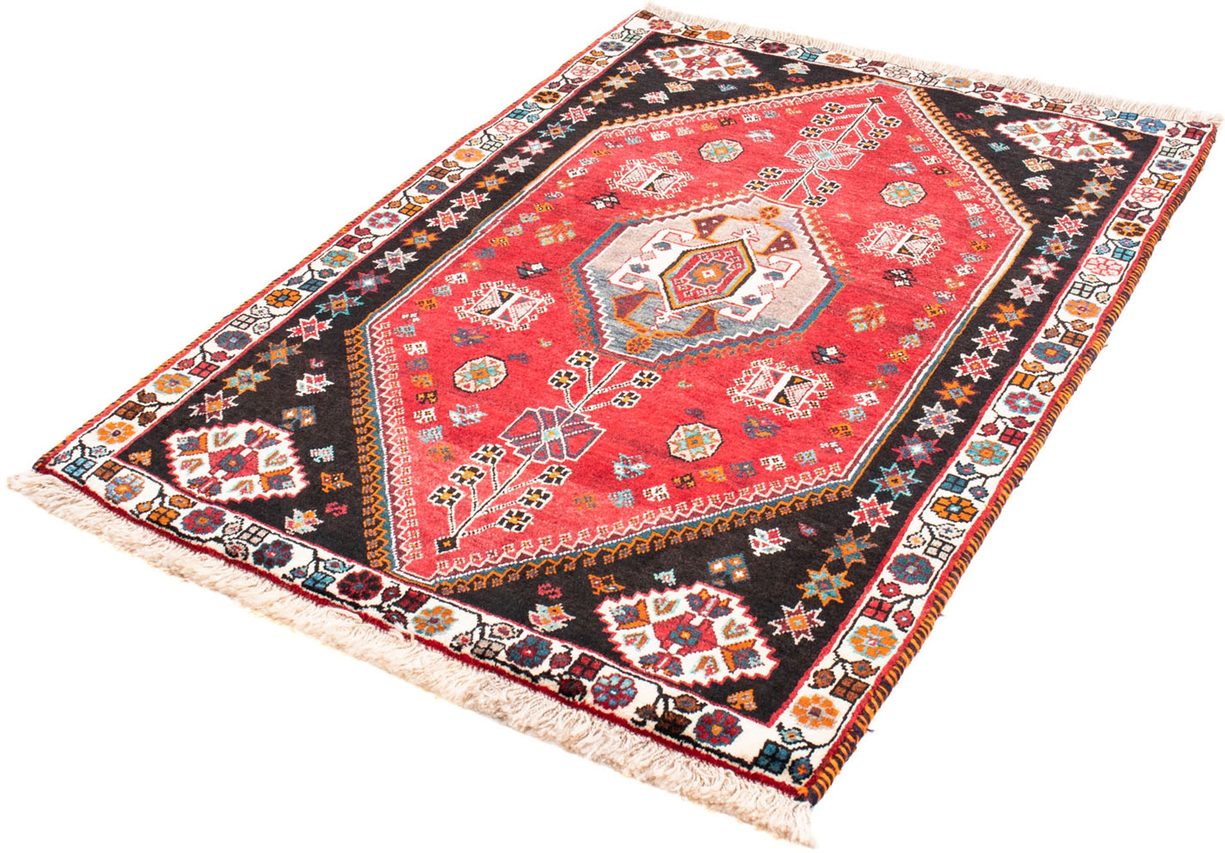 Image of morgenland Orientteppich »Perser - Nomadic - 152 x 102 cm - rot«, rechteckig, 10 mm Höhe, Wohnzimmer, Handgeknüpft, Einzelstück mit Zertifikat bei Ackermann Versand Schweiz