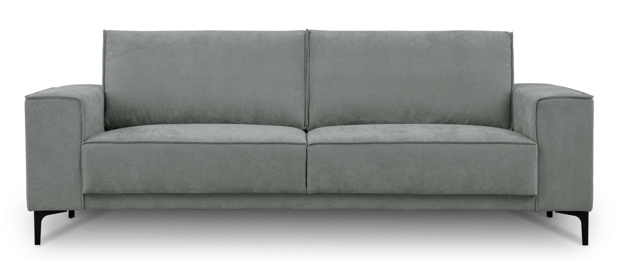 Places of Style 3-Sitzer »3er Sofa Oland, Struktur, Flachgewebe, Luxus-Microfaser, Boucle«, 224 cm, Wellenunterfederung, Skandi-Design, Metallfüsse