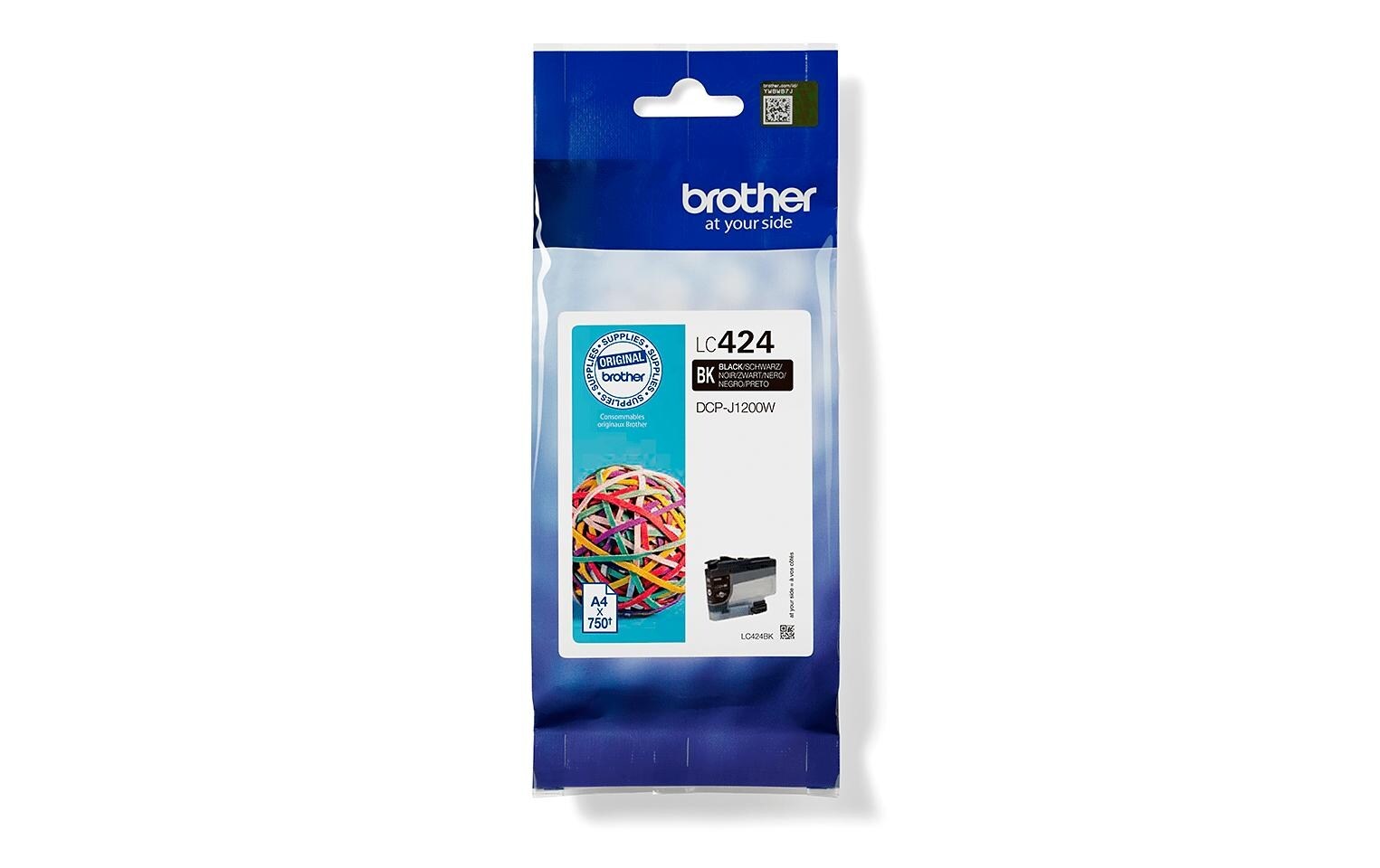 Brother Tintenpatrone »LC-424BK Black«, (1 St.)