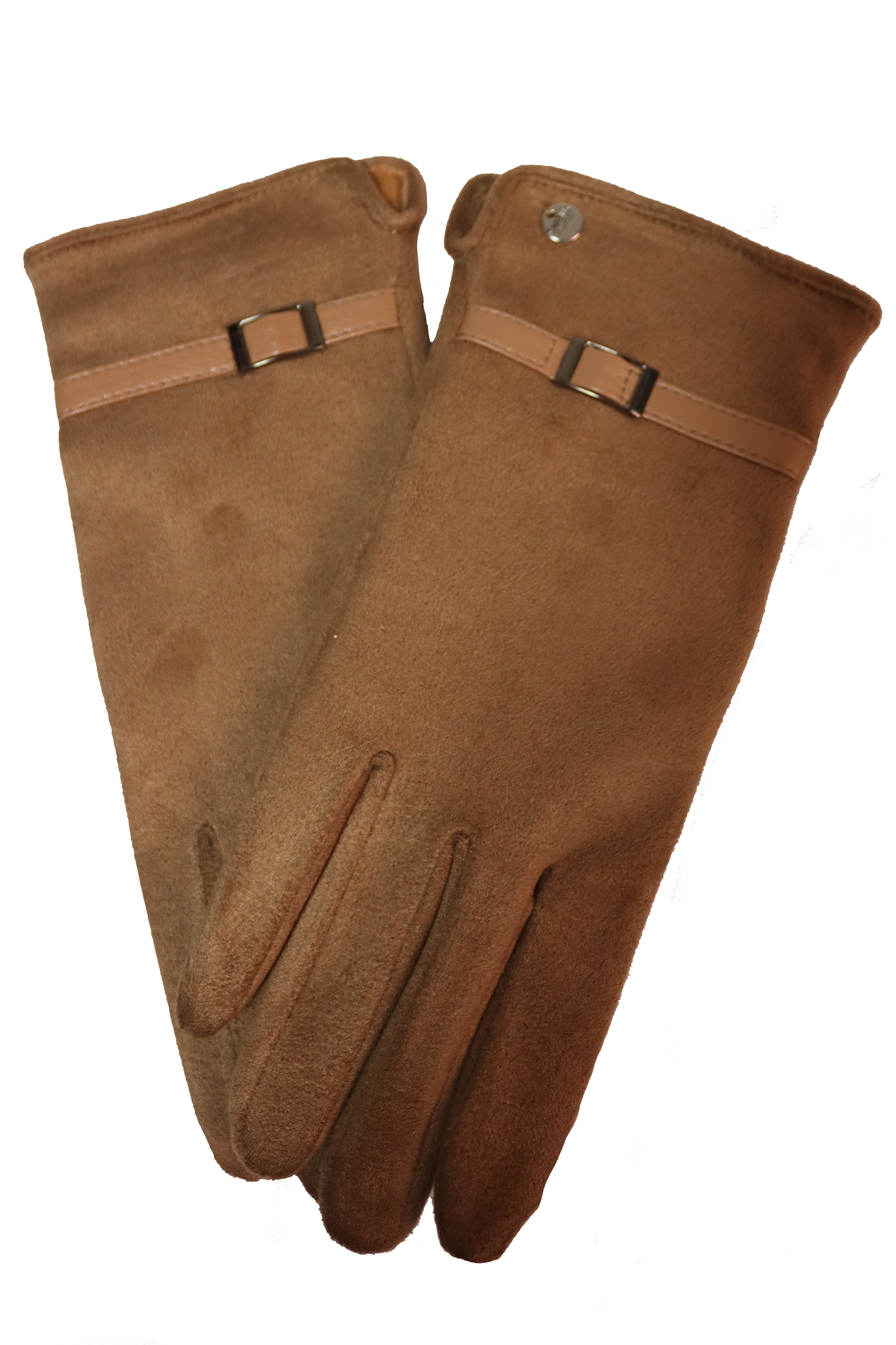 Image of Capelli New York Fleecehandschuhe mit Zierriemen