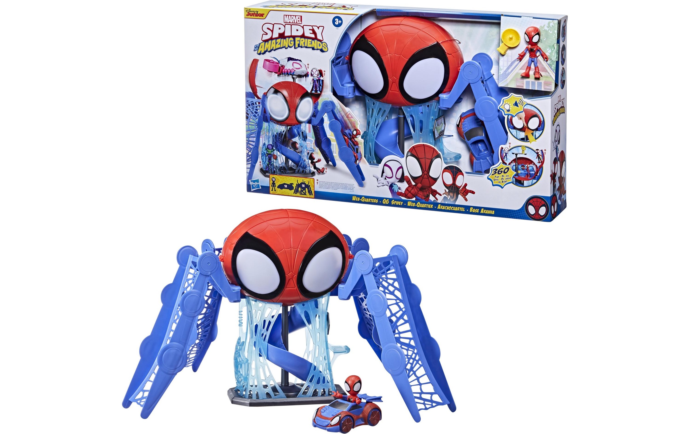MARVEL Spielfigur »Spidey Web-Quartier Spielset«