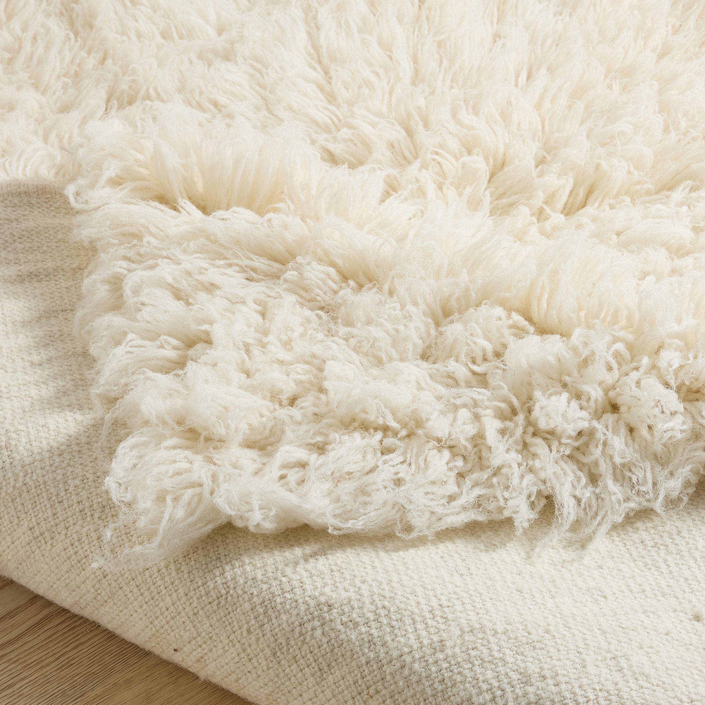 THEKO Wollteppich »Alba Uni« rechteckig 70 mm Höhe original griechischer Flokati, Hochflor, reine Wolle, Unifarben