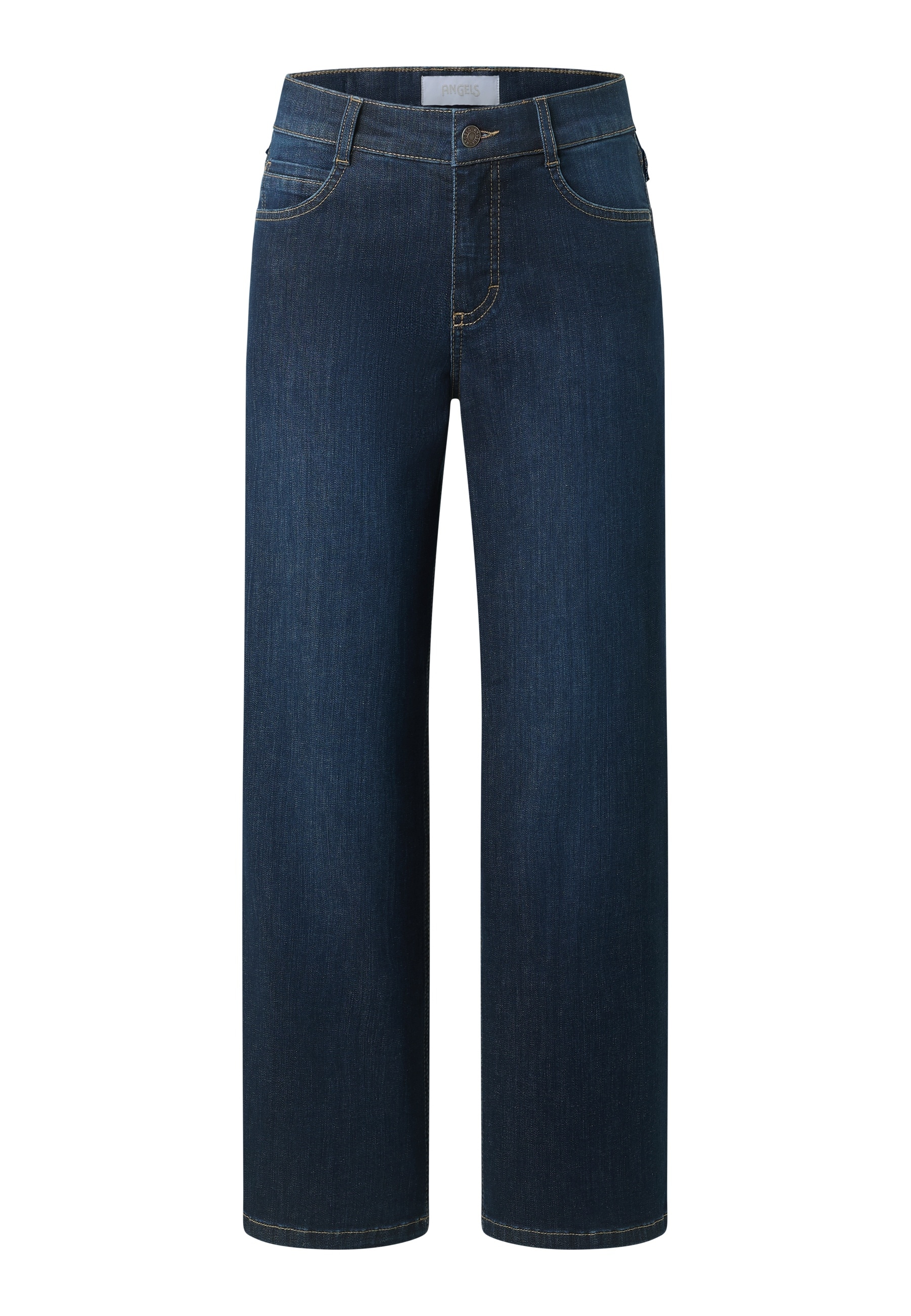 ANGELS Jeans 7/8 »LAIA« Coupe ample, en mélange de coton, avec passants de ceinture