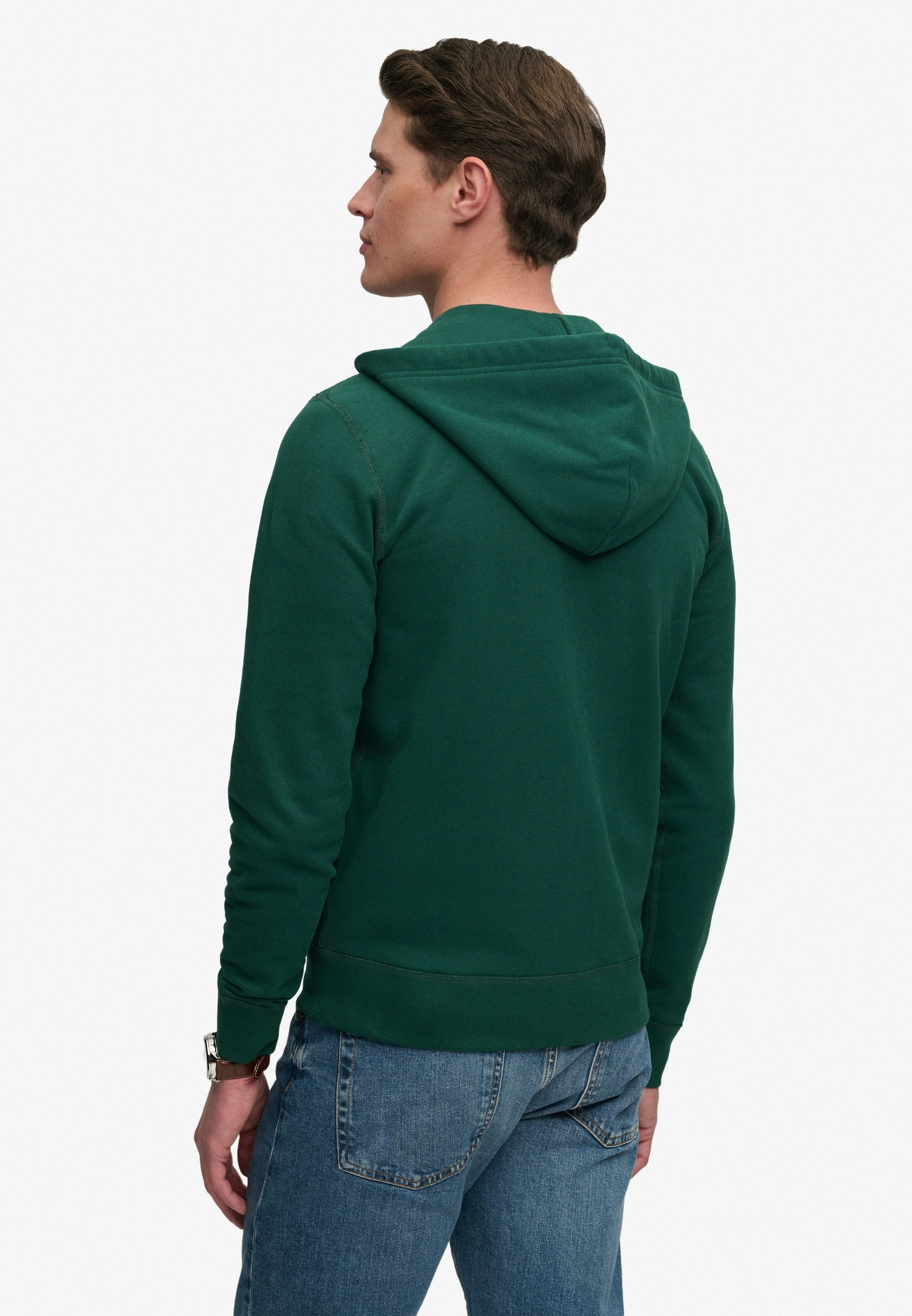 Superdry Sweat à capuche »ESSENTIAL SDCO LOGO ZIPHOOD« Baumwollmischung, regular fit