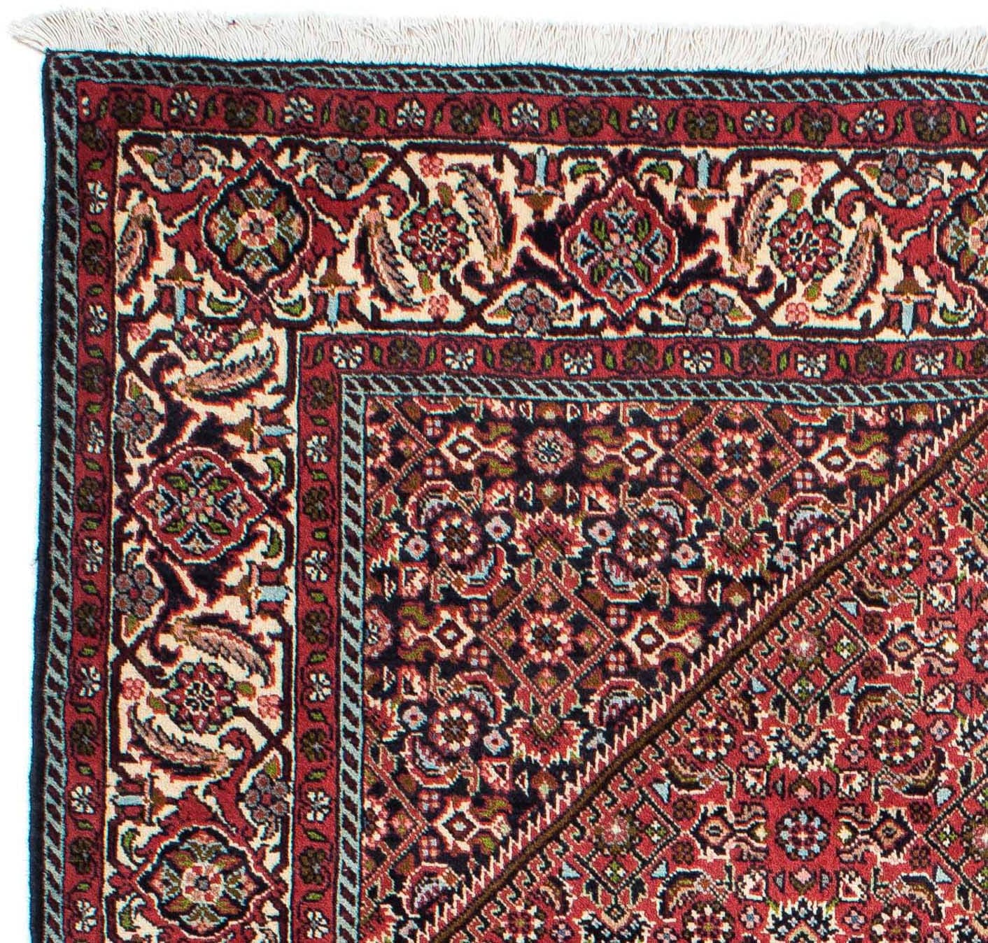 morgenland Wollteppich »Bidjar - Zanjan Medaillon Rosso 224 x 140 cm«, rechteckig, Unikat mit Zertifikat