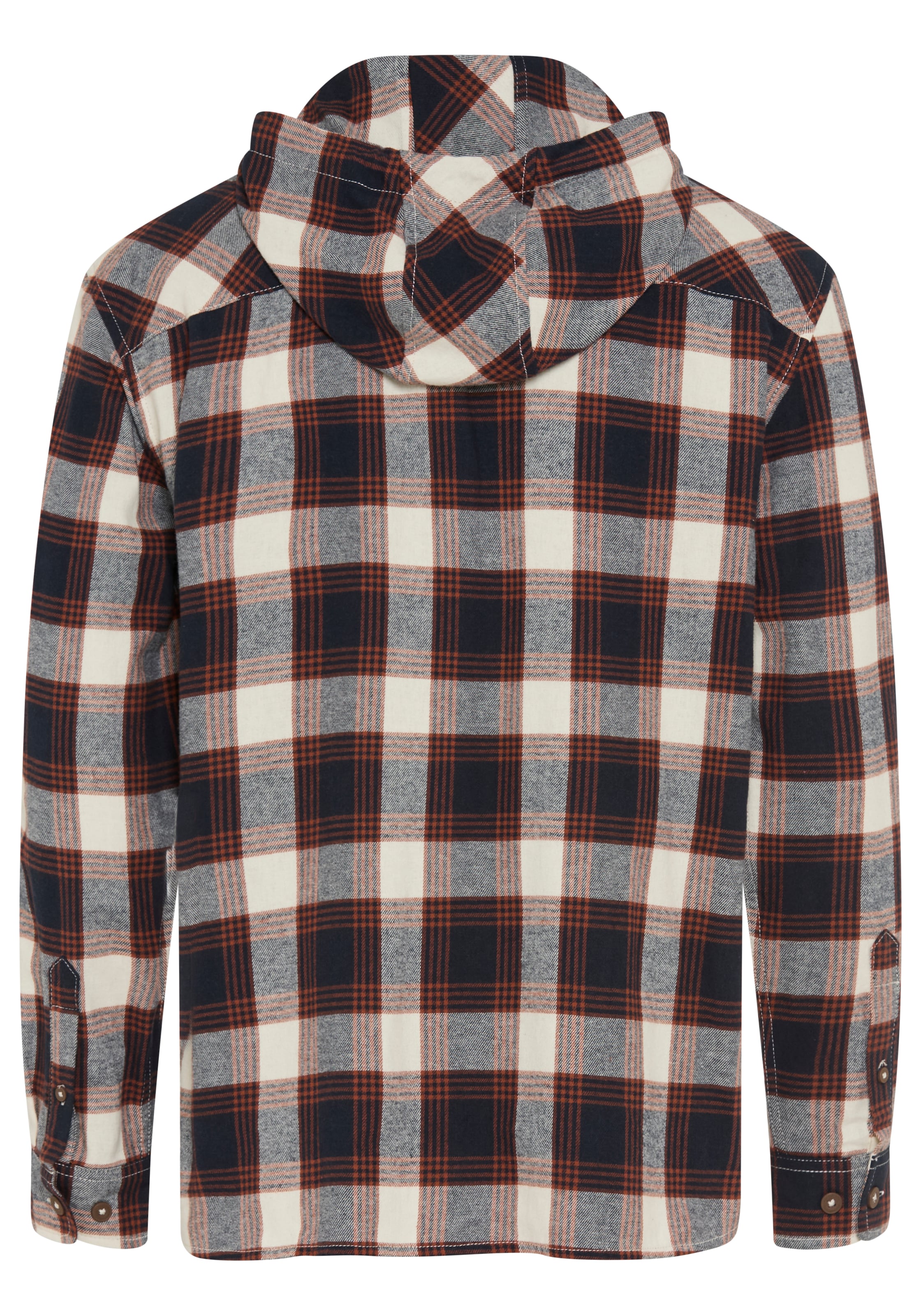 KangaROOS Chemise à capuche avec coupe confortable, en flanelle, à carreaux