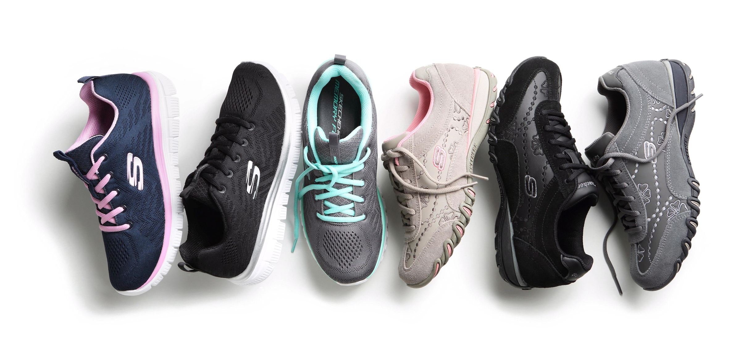 Skechers Sneaker »Graceful - Get Connected«, Freizeitschuh, Halbschuh, Schnürschuh mit Memory Foam