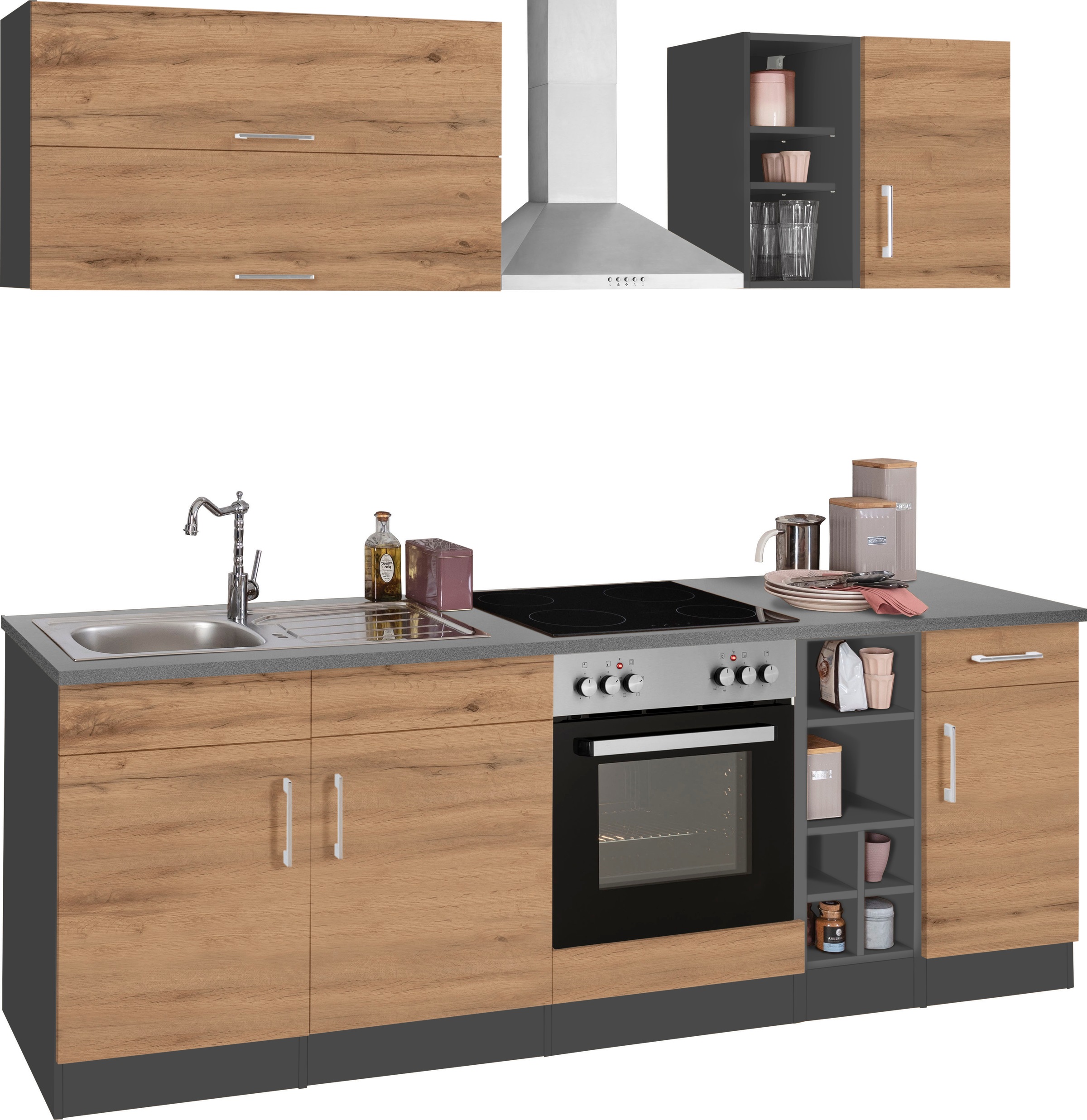KOCHSTATION Kitchenette »KS-Colmar« sans appareils électriques, largeur 240 cm