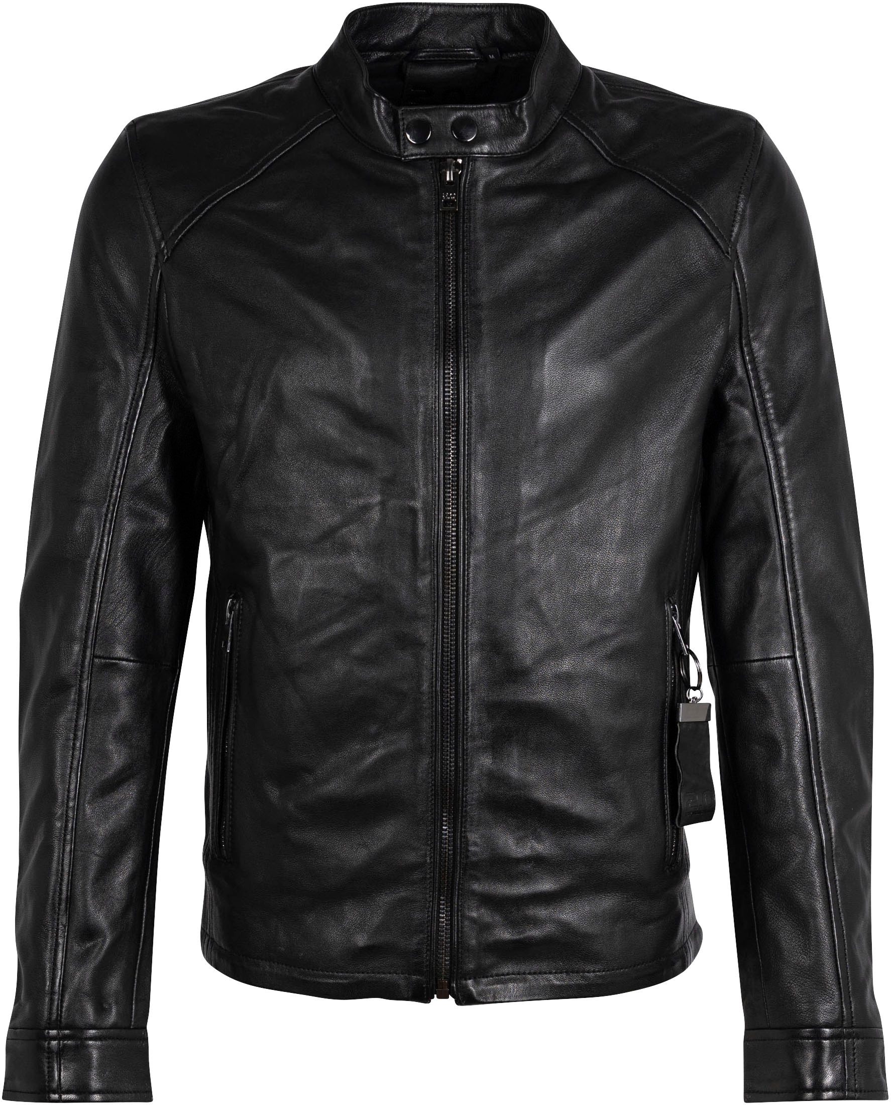 Mauritius Lederjacke »2Mtoji SF«, mit Reissverschluss, Zipperdetail, STehkragen Ziernähte