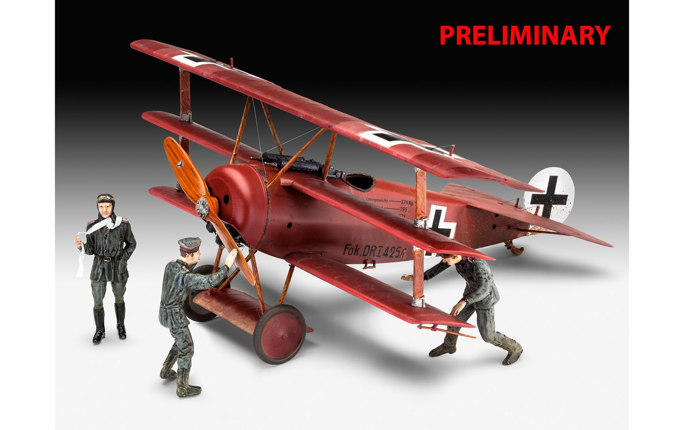 Image of Revell Modellbausatz "Fokker Triplane DR.1 - 75 Years Plastic Modelling 1:28" 1:28