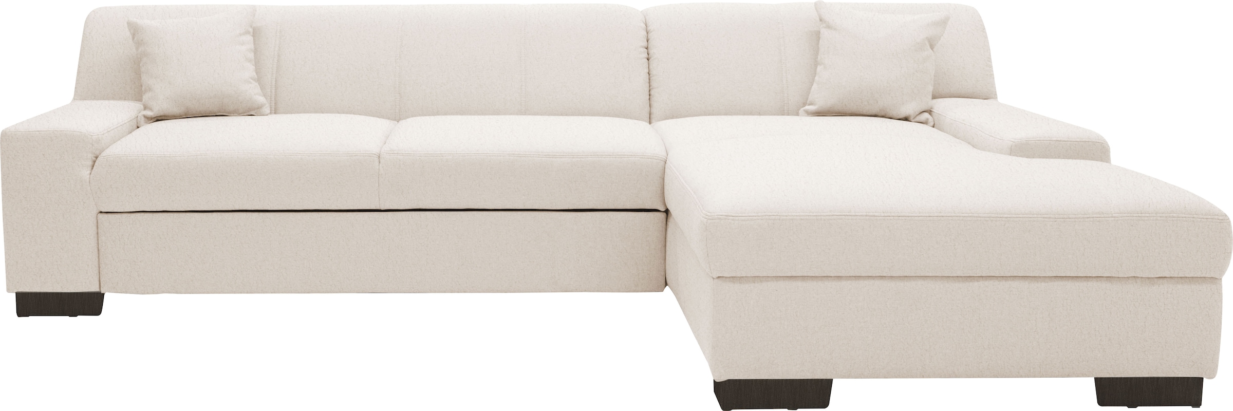 GOODproduct Ecksofa »Faxe 268 x 153 cm, auch mit Schlaffunktion« L-Form, aus pflegeleichtem, weichem Luxus-Microfaser Bezug