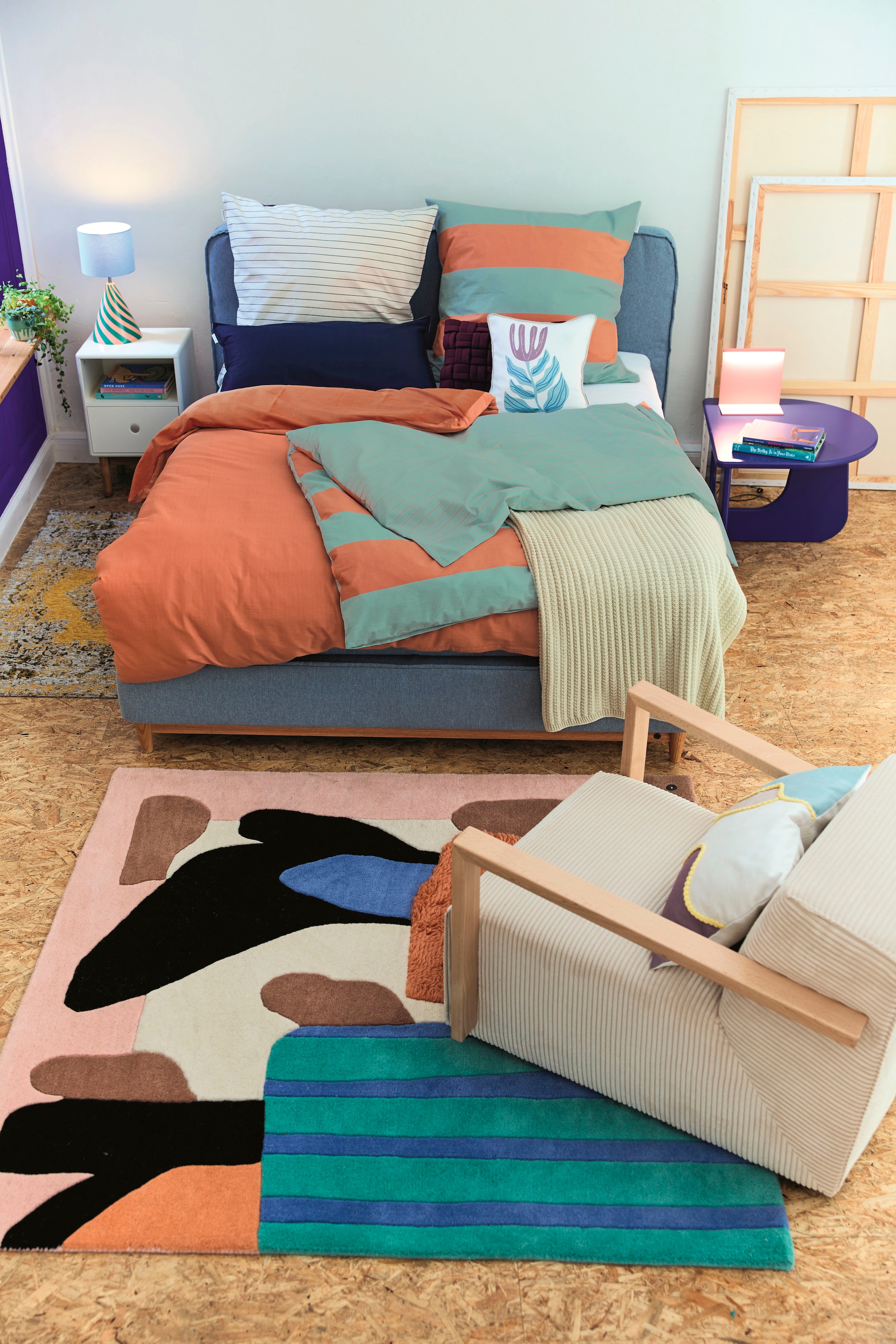 TOM TAILOR HOME Linge de lit »BOLD STRIPES in Gr. 135x200cm, 155x220cm oder 200x220cm« 2 cuis nouvelle chambre, avec fermeture éclair de marque colorée