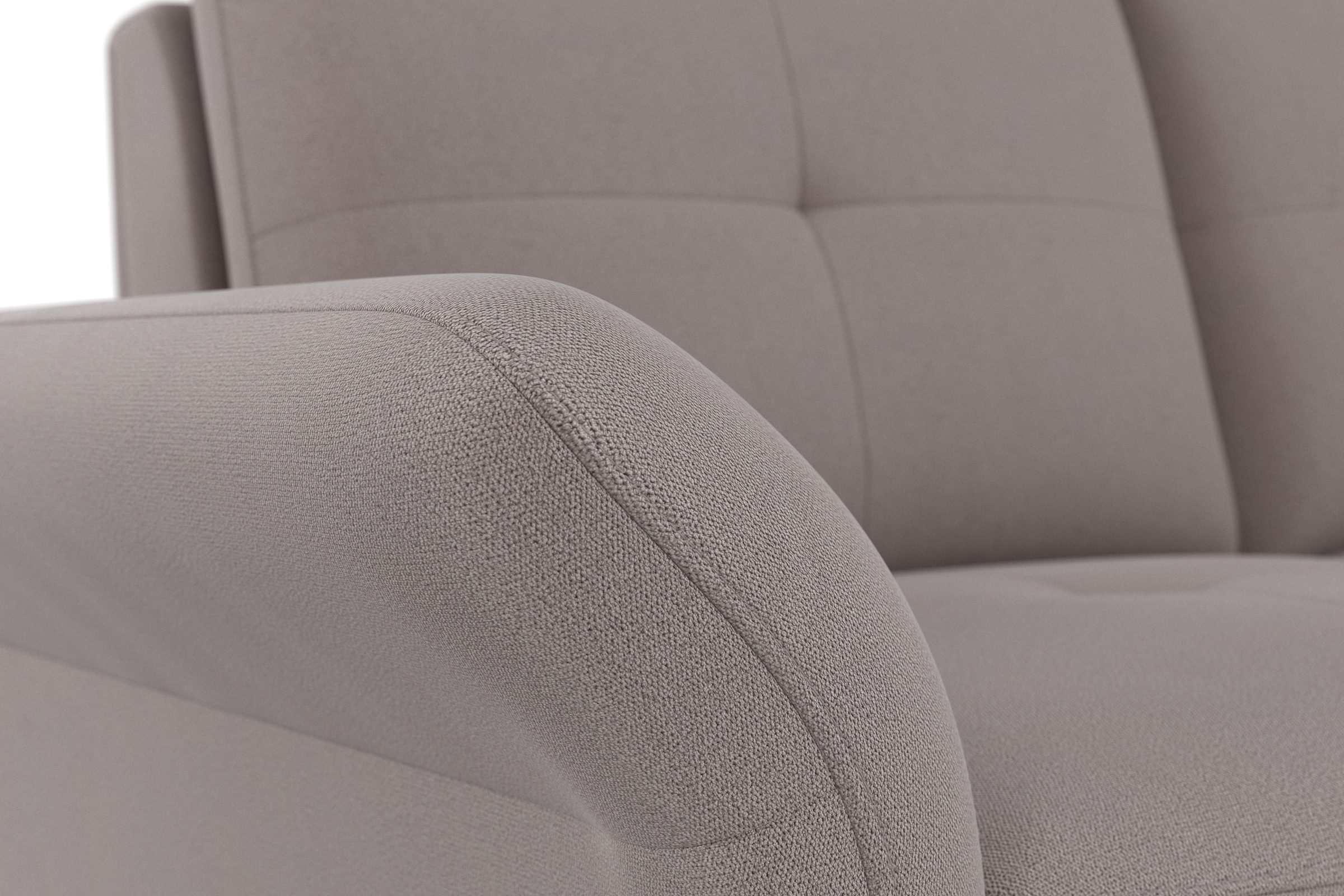 Places of Style Ecksofa »Calando L-Form«, wahlweise mit Bettfunktion, Bettkasten und Armteilfunktion