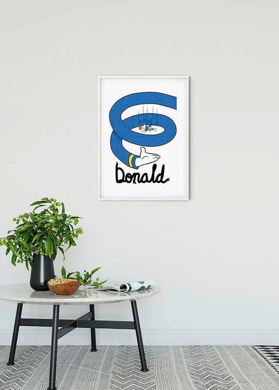 Komar Bild »Donald Duck Spiral«, Disney, (1 St.), Wandbild zur Dekoration im Kinderzimmer - ohne Rahmen