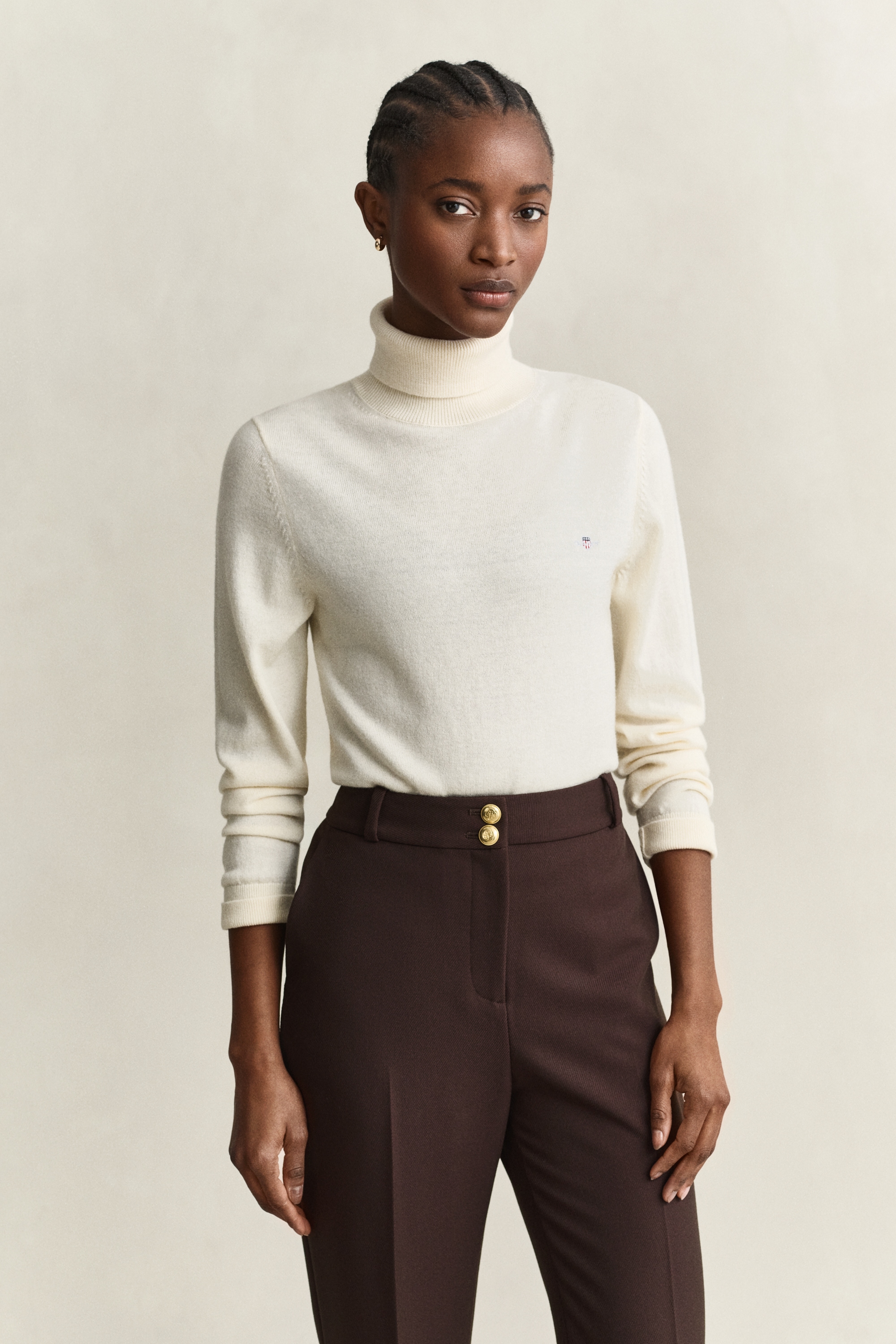 Image of Gant Rollkragenpullover "WOOL COTTON TURTLENECK" normale Passform, unifarben