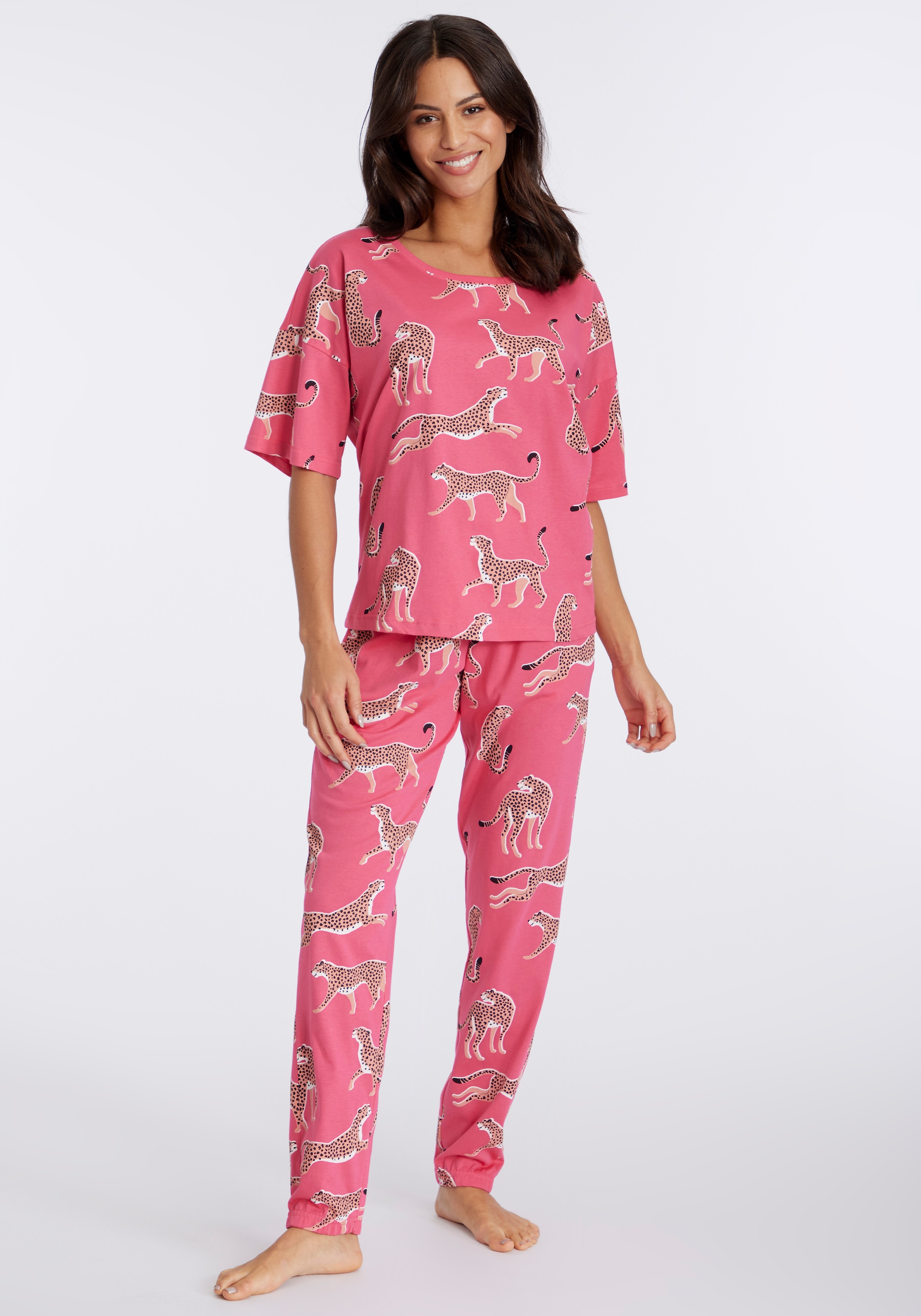 Image of Vivance Dreams Pyjama Set, 2 tlg. mt Animal Alloverprint