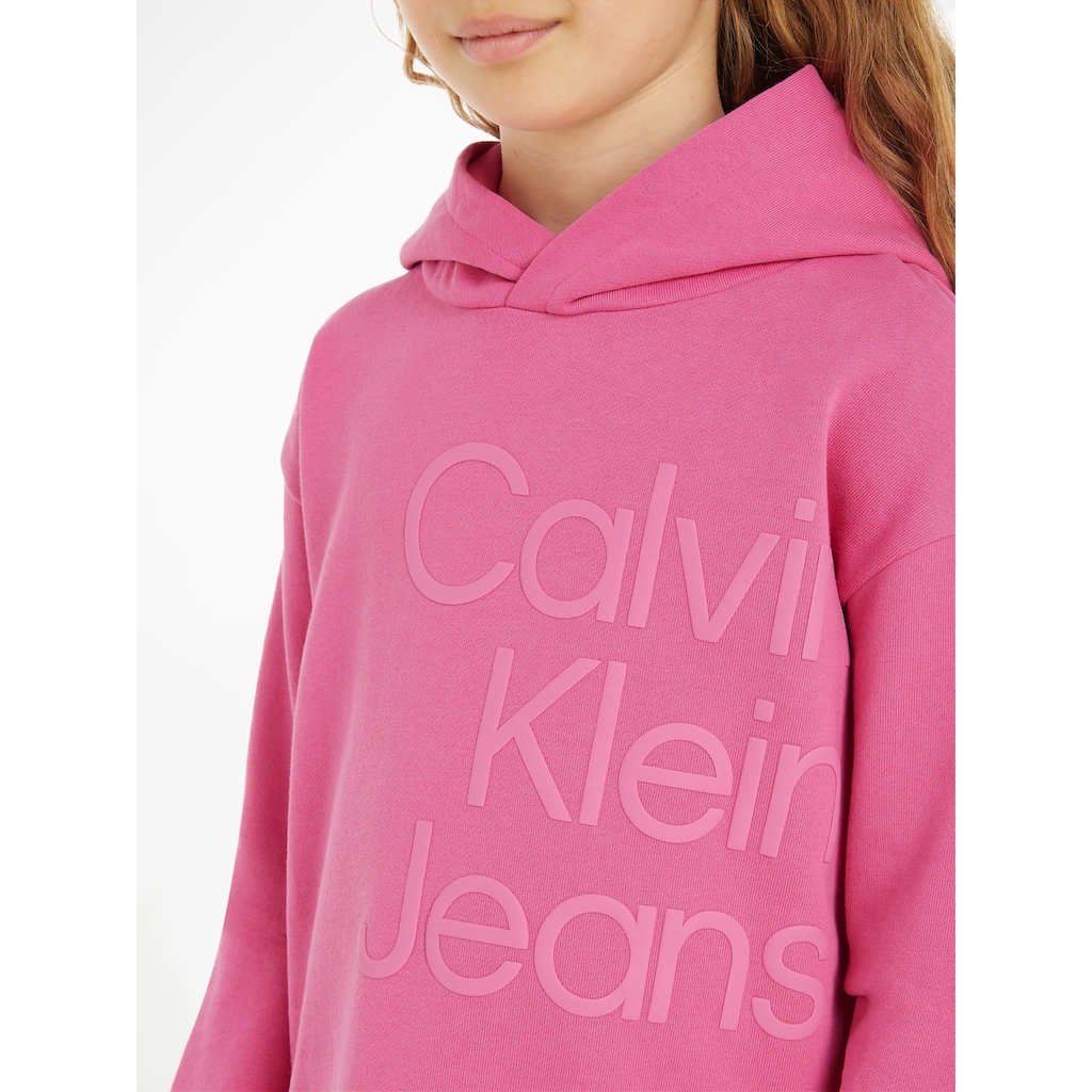 Calvin Klein Jeans Sweatkleid »PUFF HERO LOGO LS HOODIE DRESS«