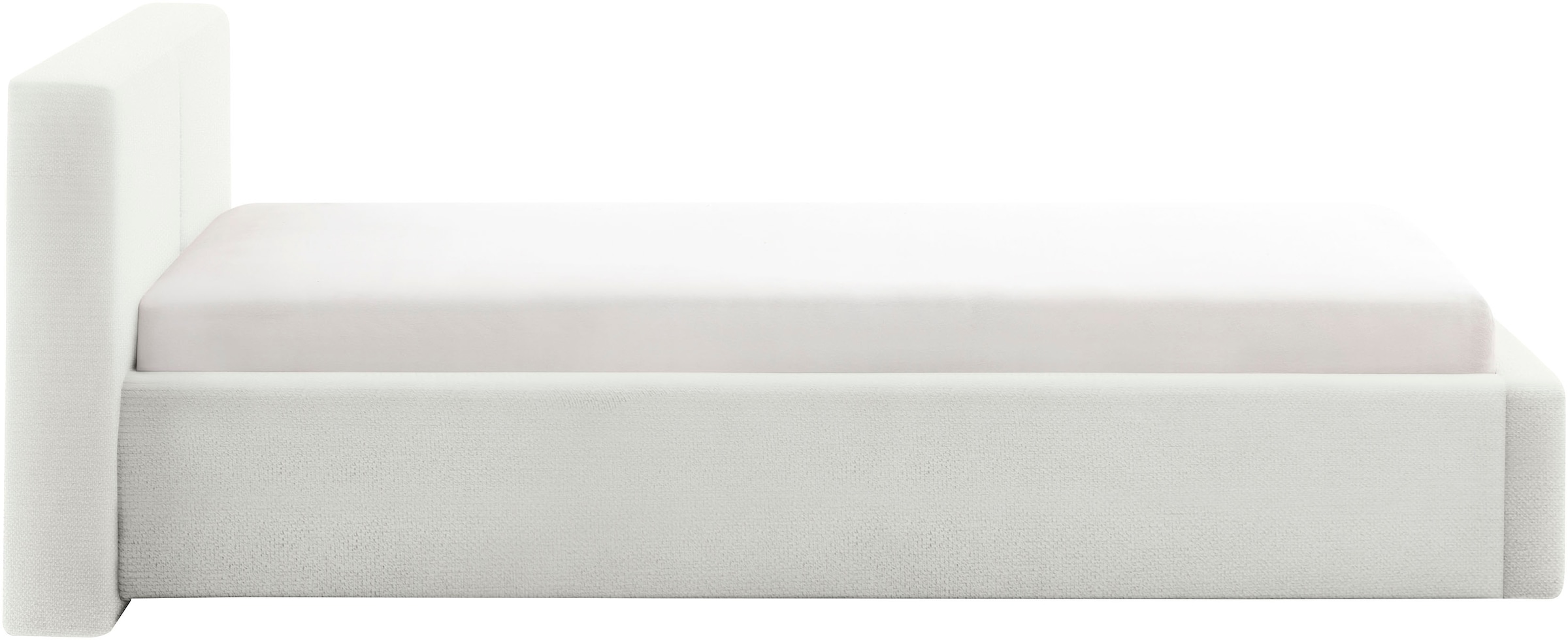 meise.möbel Polsterbett »Cube wahlweise mit Matratze und Bettkasten«, extra flaches Kopfteil, erhältlich in den Breiten 140cm, 160cm & 180cm