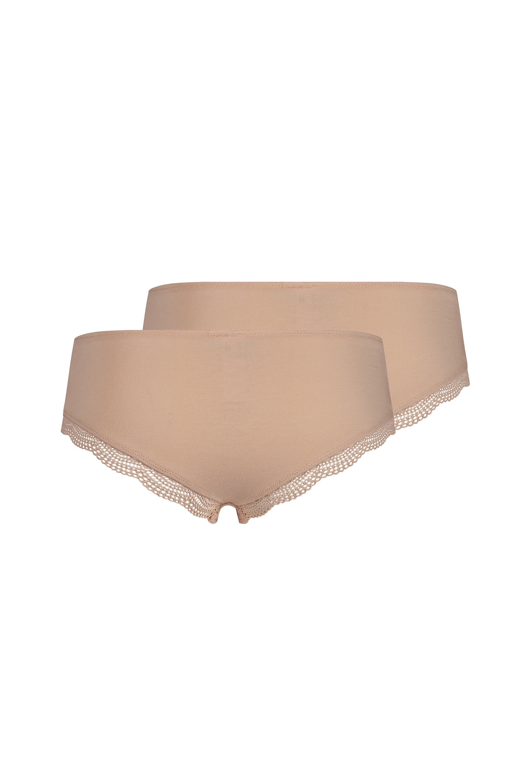 Skiny Panty »Classicotton«, (2er Pack), Umlaufende Spitze am Beinabschluss