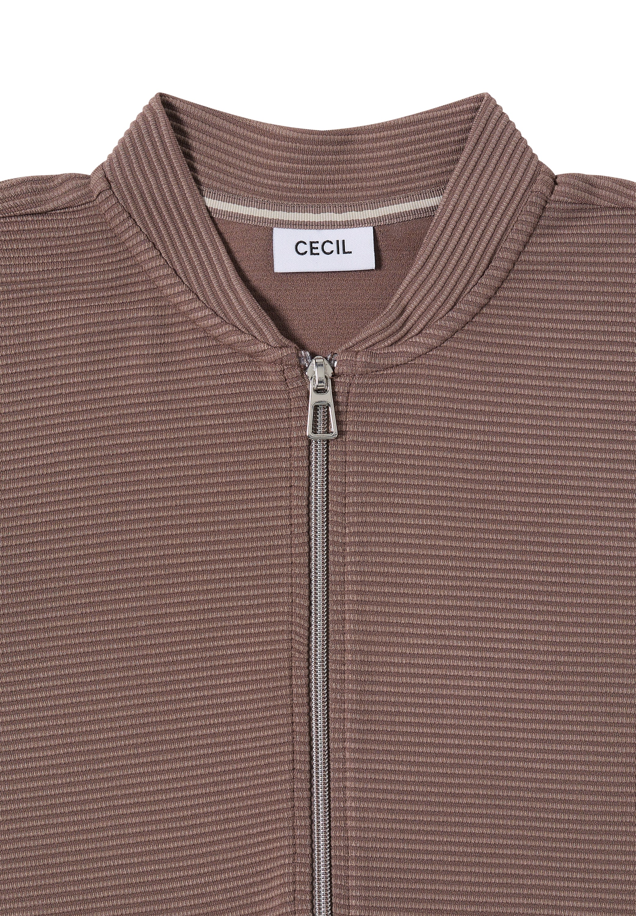 Cecil Blouson, mit Reissverschluss, im Ottoman-Look