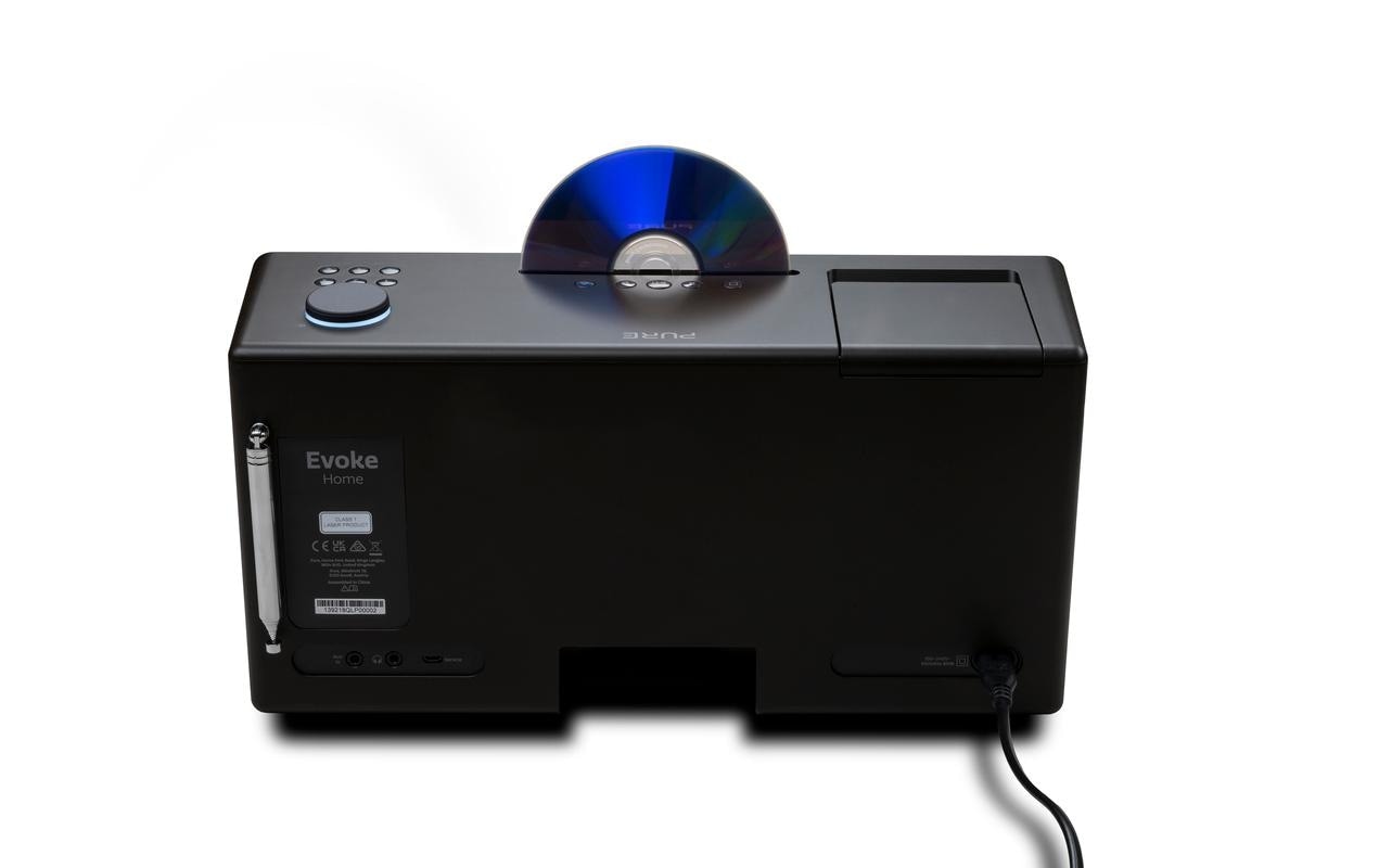 Pure Digitalradio (DAB+) »Evoke Home Coffee Black«, (Bluetooth-WLAN Digitalradio (DAB+)-FM-Tuner-Internetradio 100 W)