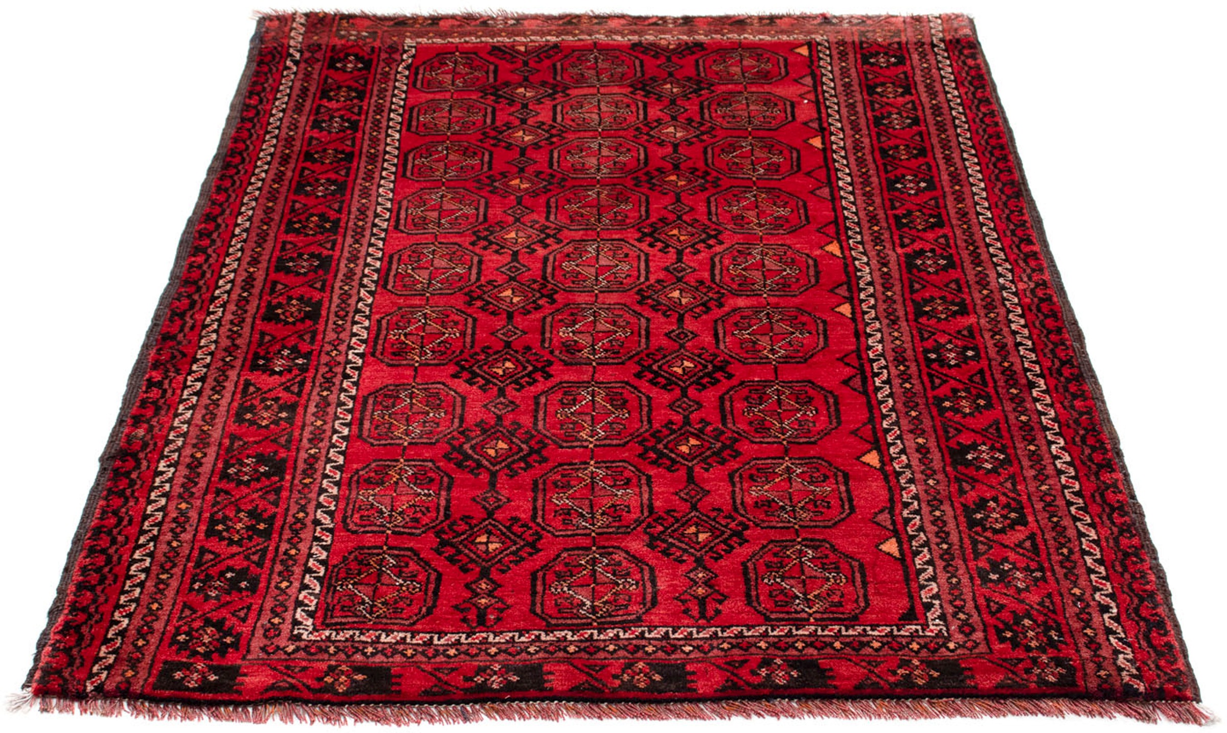 Image of morgenland Orientteppich »Belutsch - 150 x 108 cm - rot«, rechteckig, 8 mm Höhe, Wohnzimmer, Handgeknüpft, Einzelstück mit Zertifikat bei Ackermann Versand Schweiz