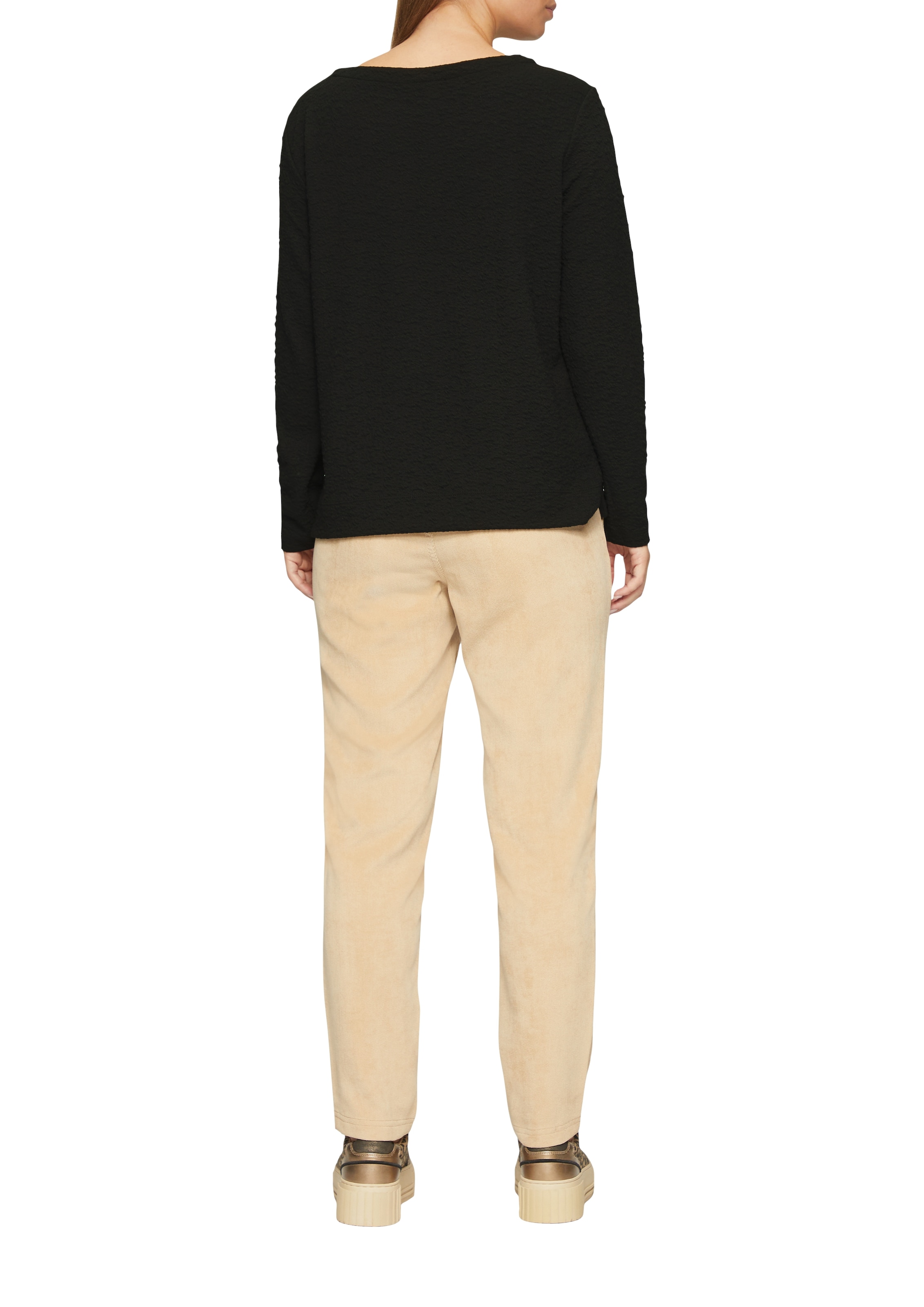 s.Oliver Sweat-shirt long , mit Crinkle Optik
