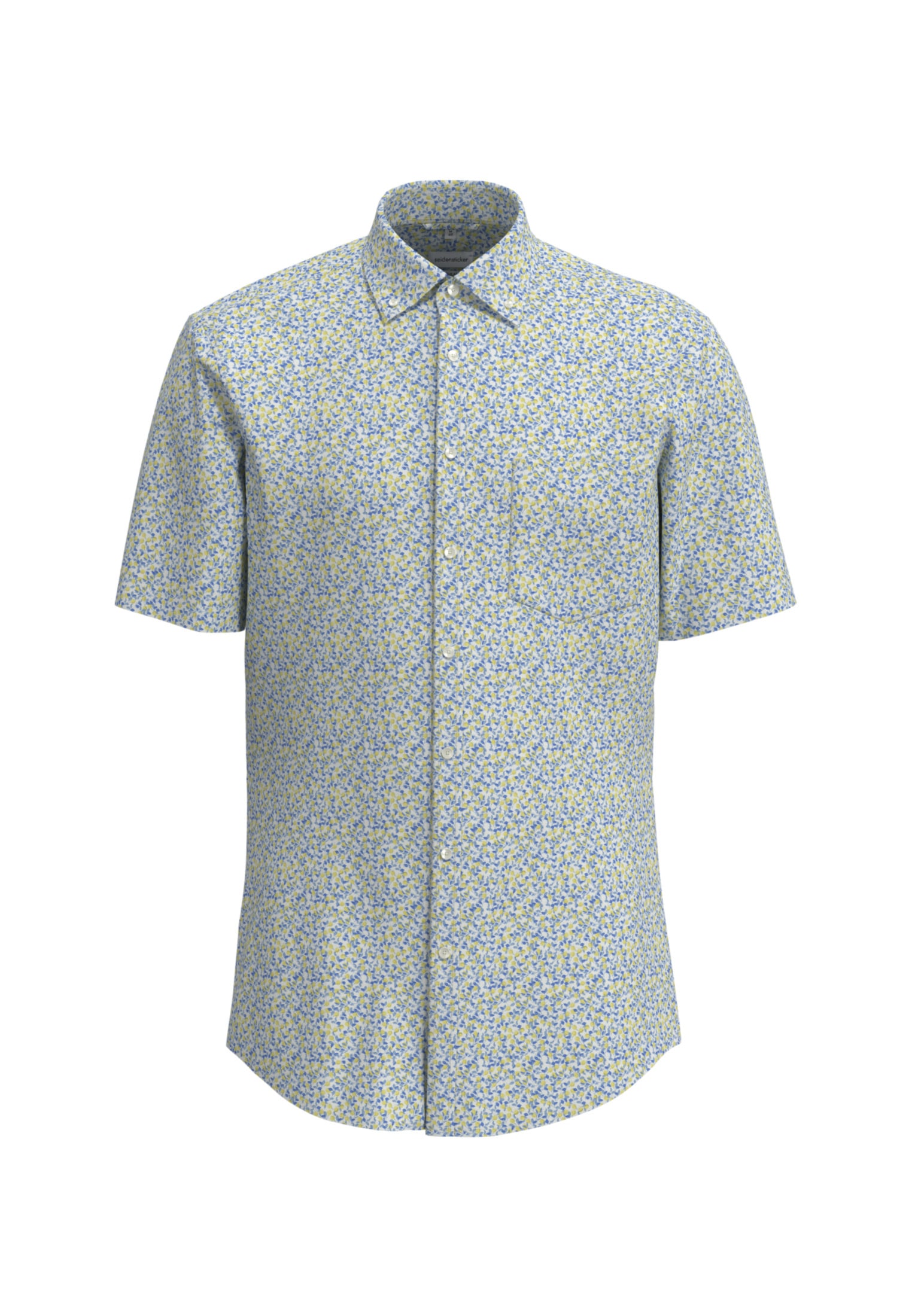 Image of seidensticker Businesshemd "Regular" Regular 1/2 Button-Down-Kragen Druck
