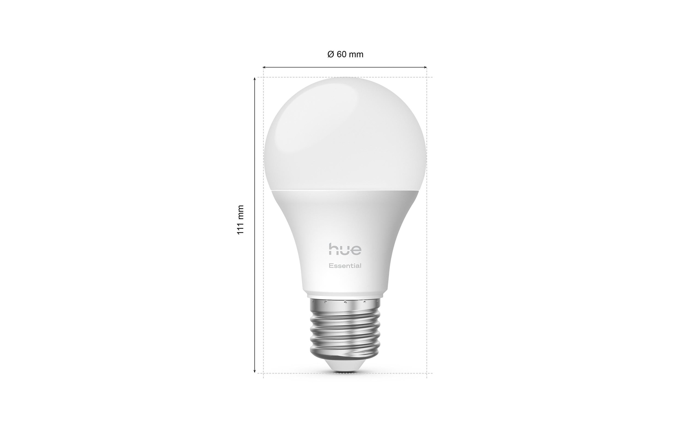 Philips Hue Smarte LED-Leuchte »Essential, E27, 8 W, White & Colour, 3 Stück« E27