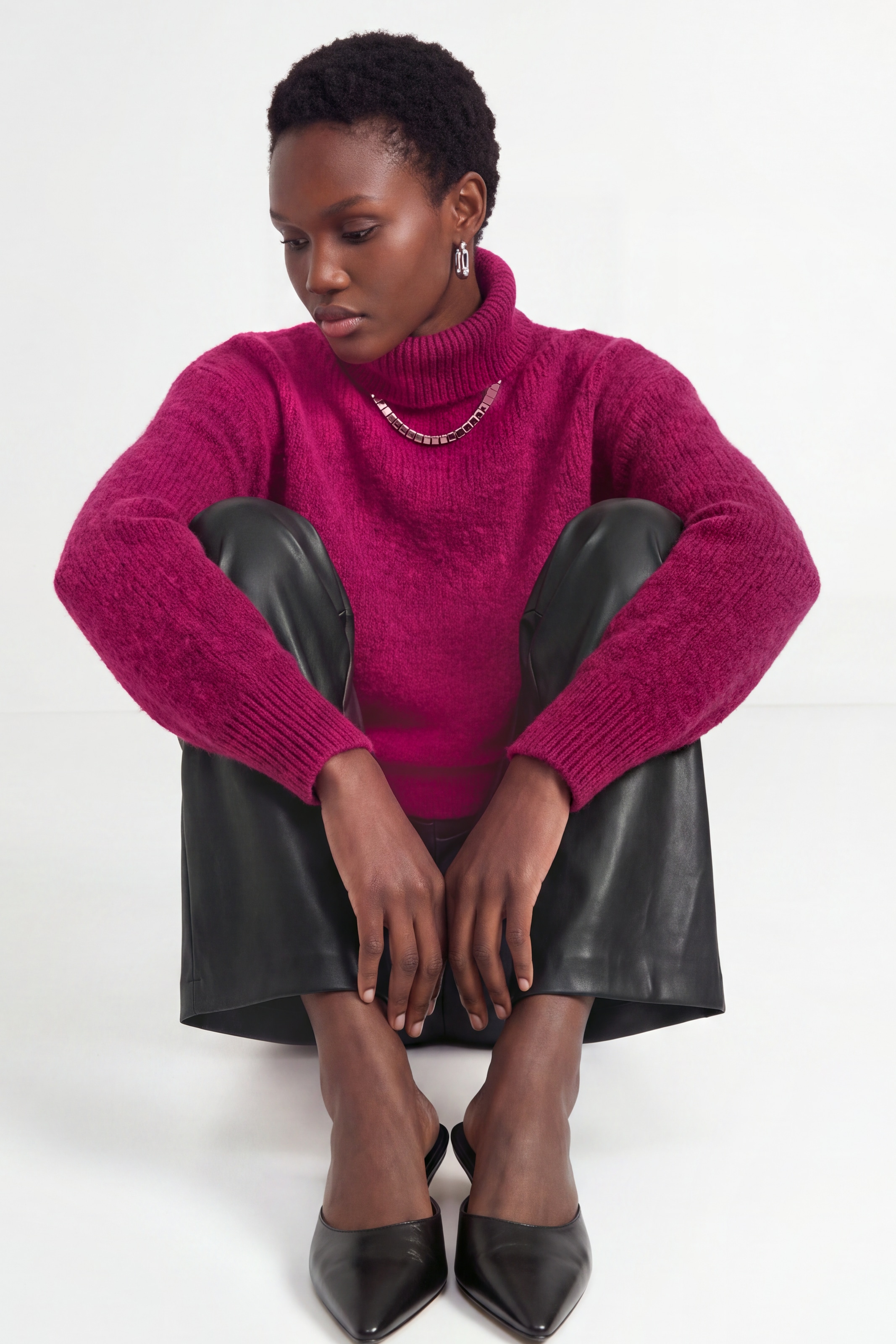 RICHROYAL Strickpullover mit Alpaka, Regular fit mit Rollkragen