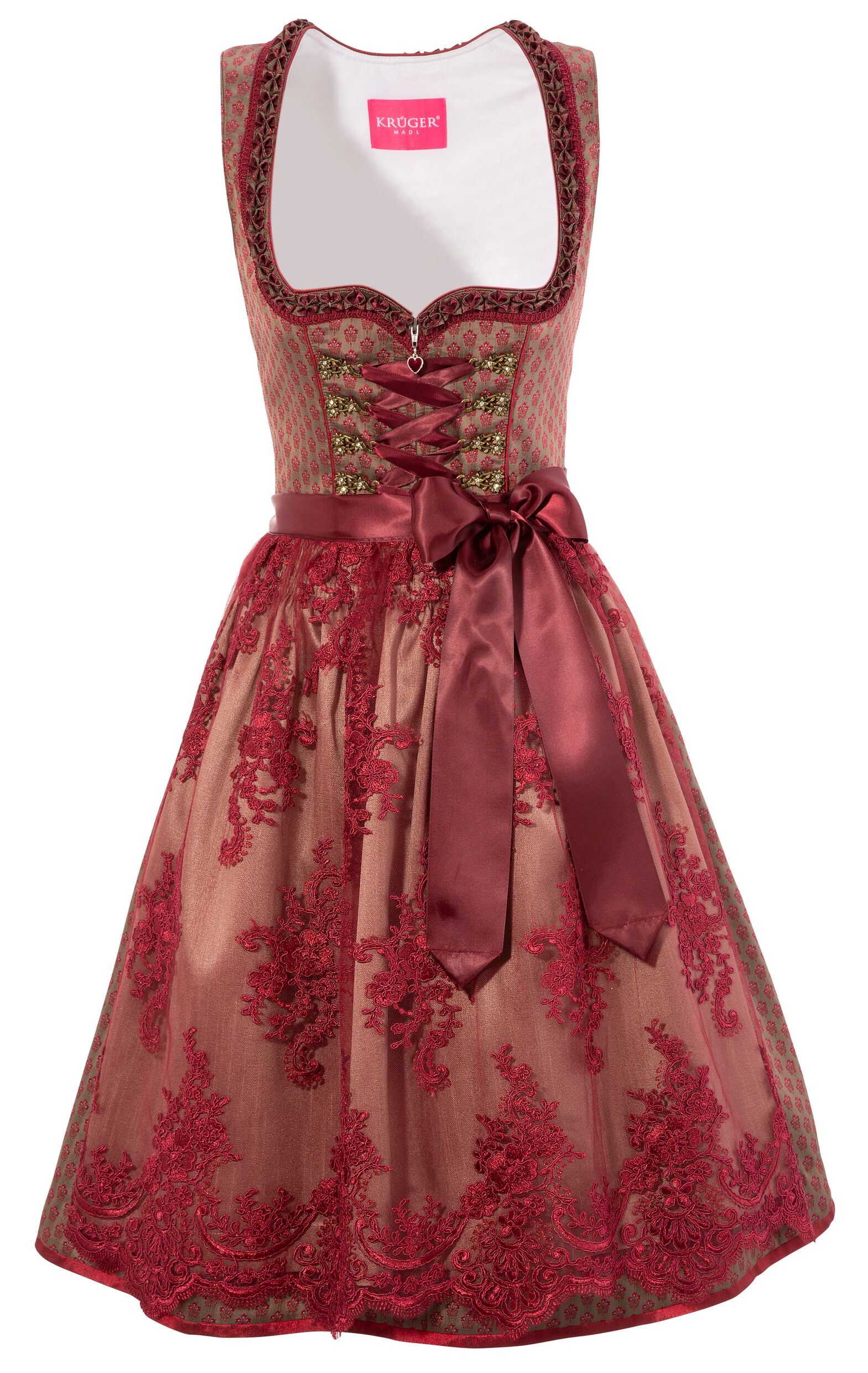 Image of Krüger Madl Dirndl, (2 tlg.), Damen, midi mit Bänderschnürung bei Ackermann Versand Schweiz