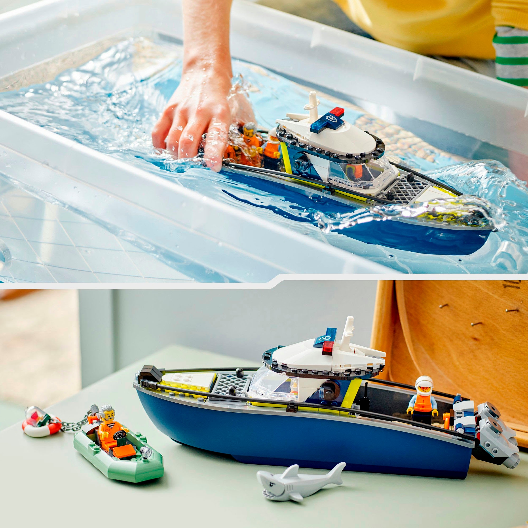 LEGO® Pions de construction »Verfolgungsjagd im Polizeiboot (60456), LEGO City« Made in Europe