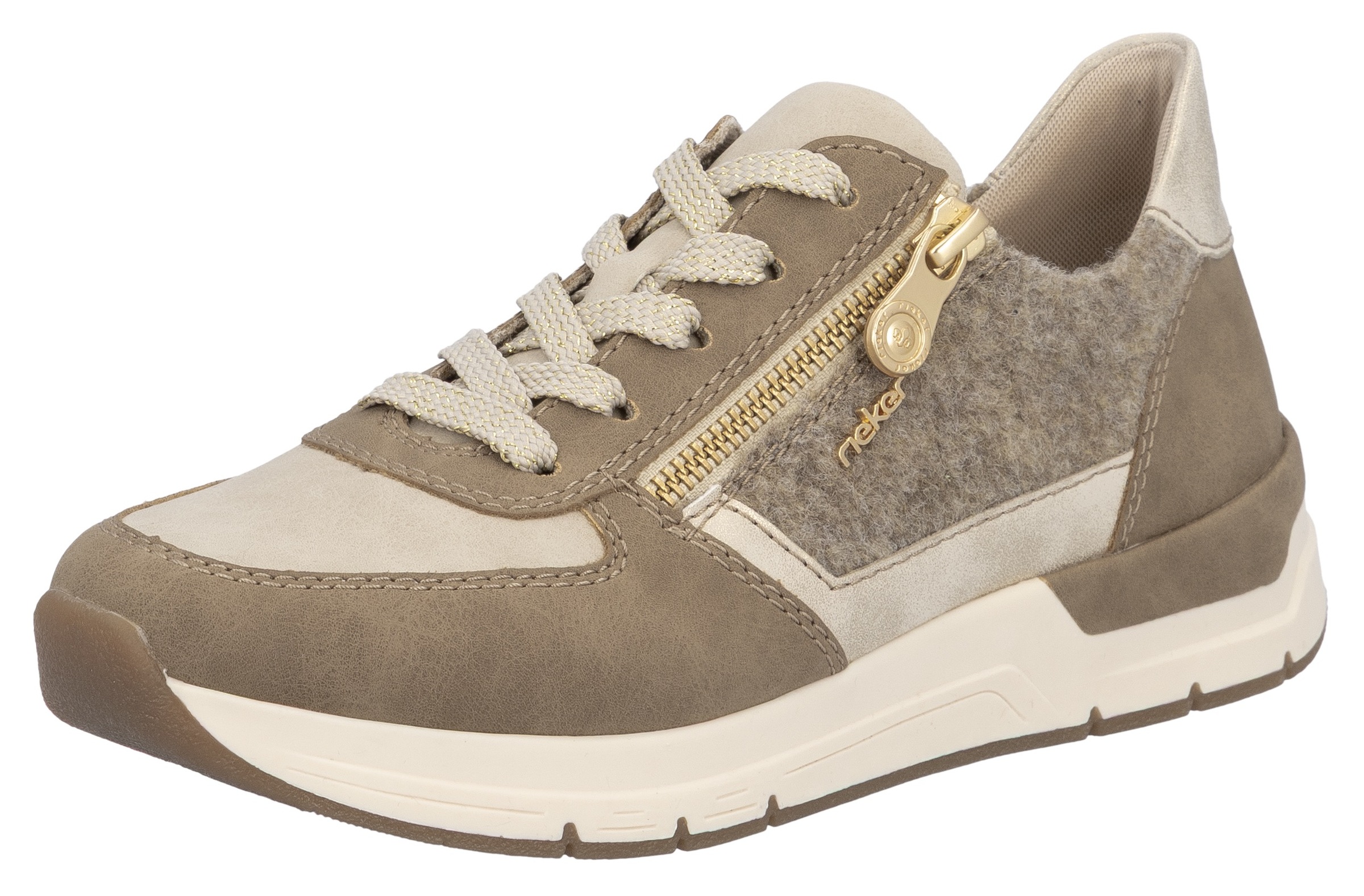 Rieker Sneaker, Freizeitschuh, Schnürschuh, Halbschuh mit modischen Akzenten