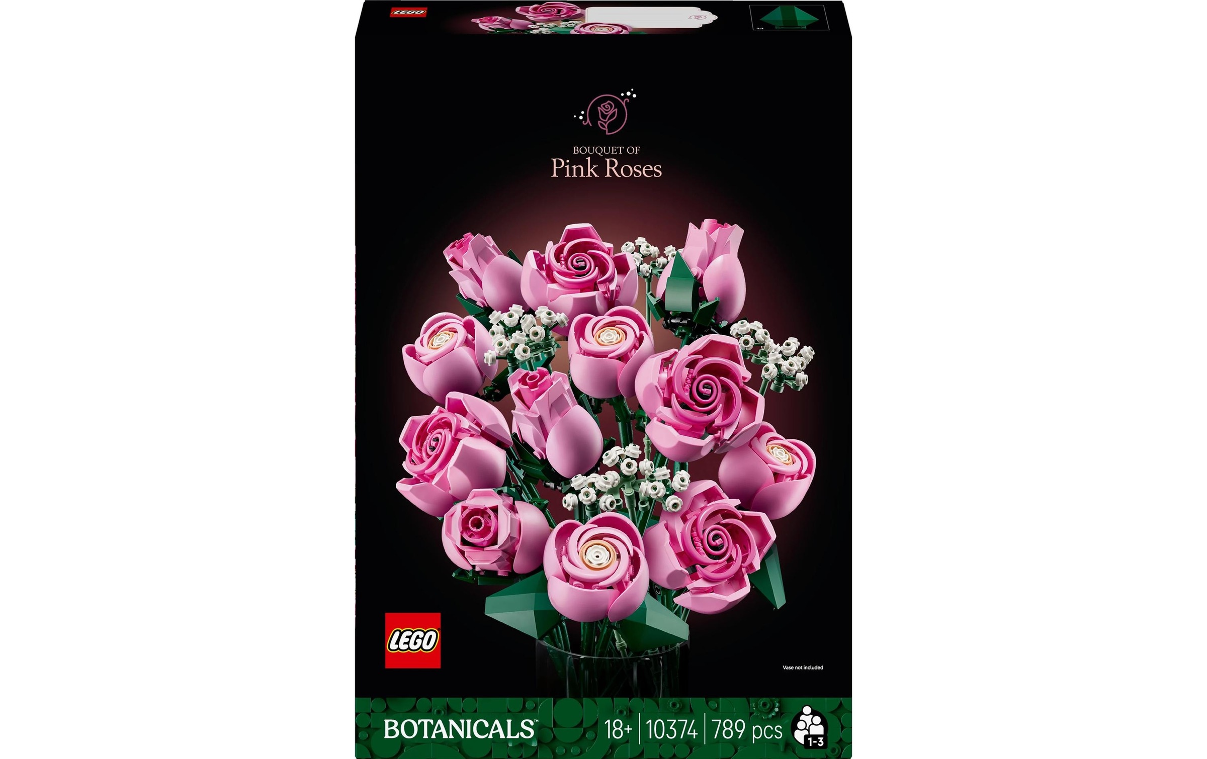 Image of Konstruktionsspielsteine "Botanicals Rosa Rosenstrauss 10374" Kategorie: Dekoration