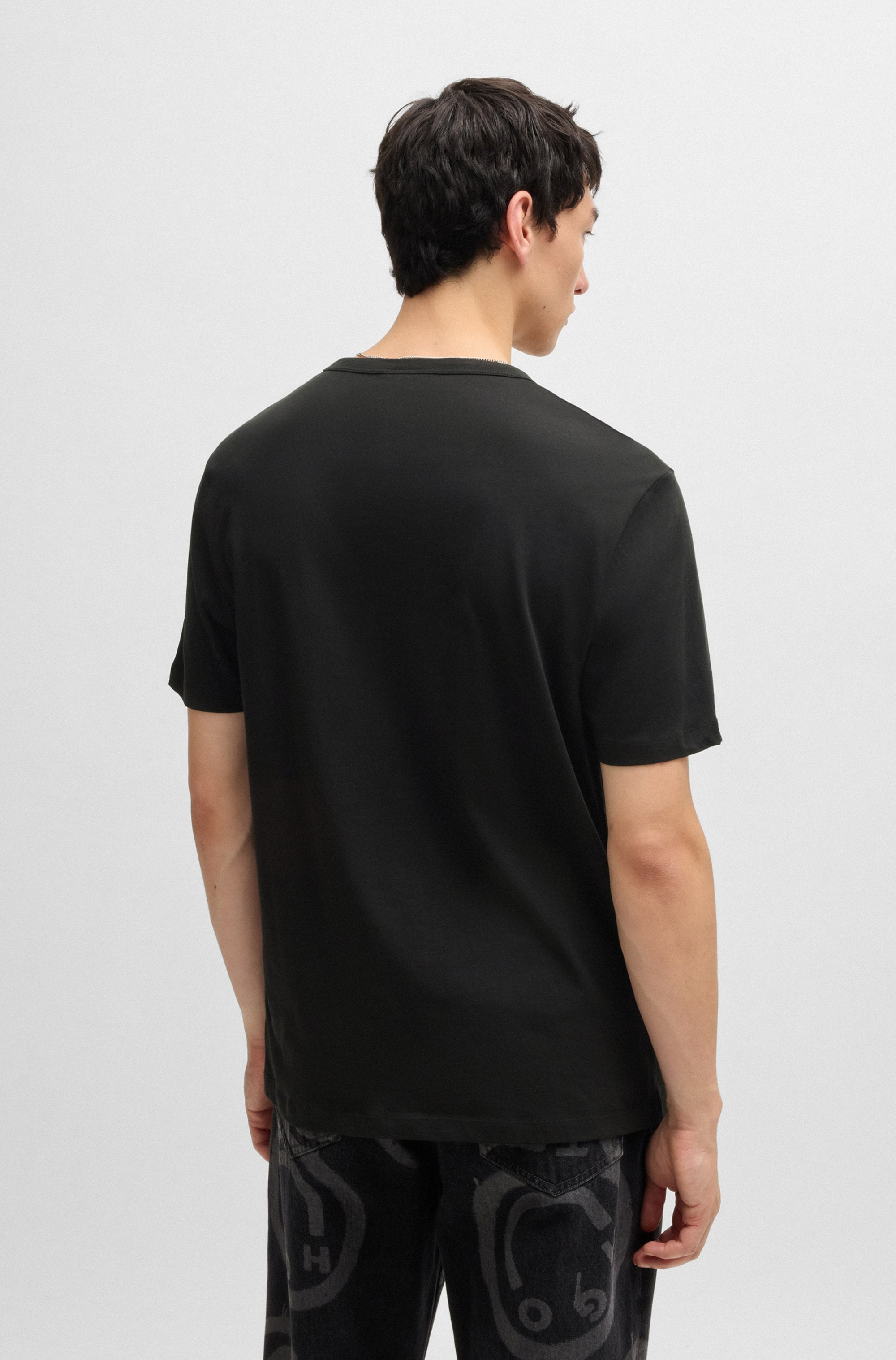 HUGO Blue T-Shirt »BLUE Naolo«, (Packung, 2 tlg.), mit kleinem Label am Saum