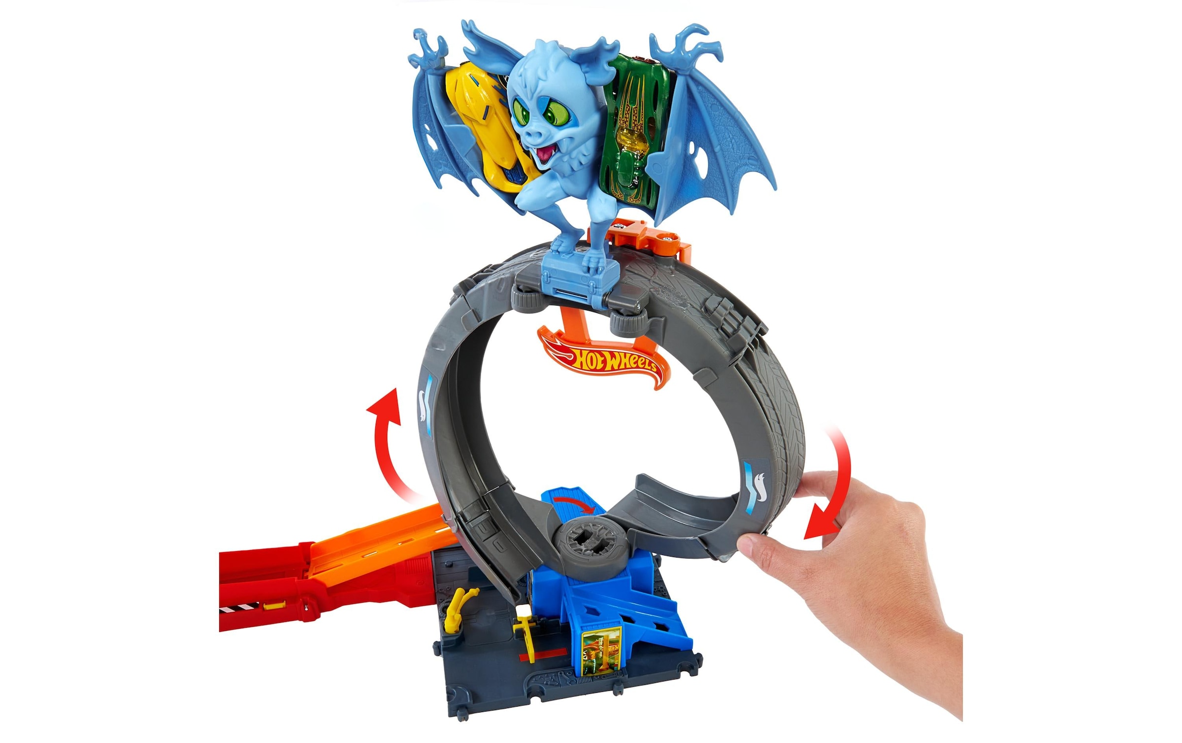Hot Wheels Konstruktions-Spielset »Action Cars Hot Wheels City Nemesis Bat vs Tire Shop«