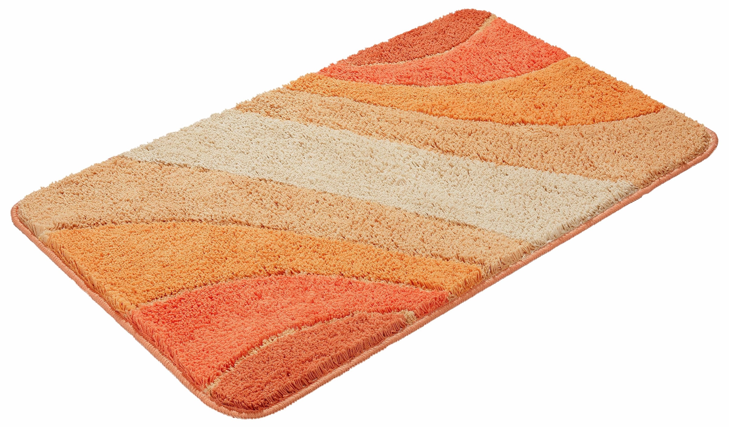 my home Badematte »Josie, Badvorleger, Badezimmer Teppich«, rutschhemmend beschichtet, fussbodenheizungsgeeignet-schnell trocknend-strapazierfähig, Badteppich, Badematten, rechteckig, rund & als 3-tlg. Set erhältlich