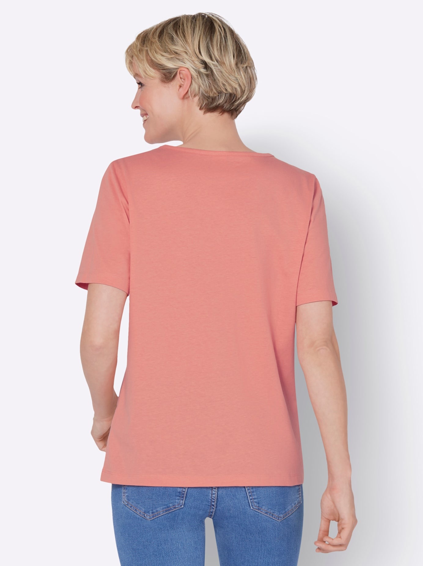 Classic Basics V-Shirt »Kurzarm-Shirt«, (1 tlg.)