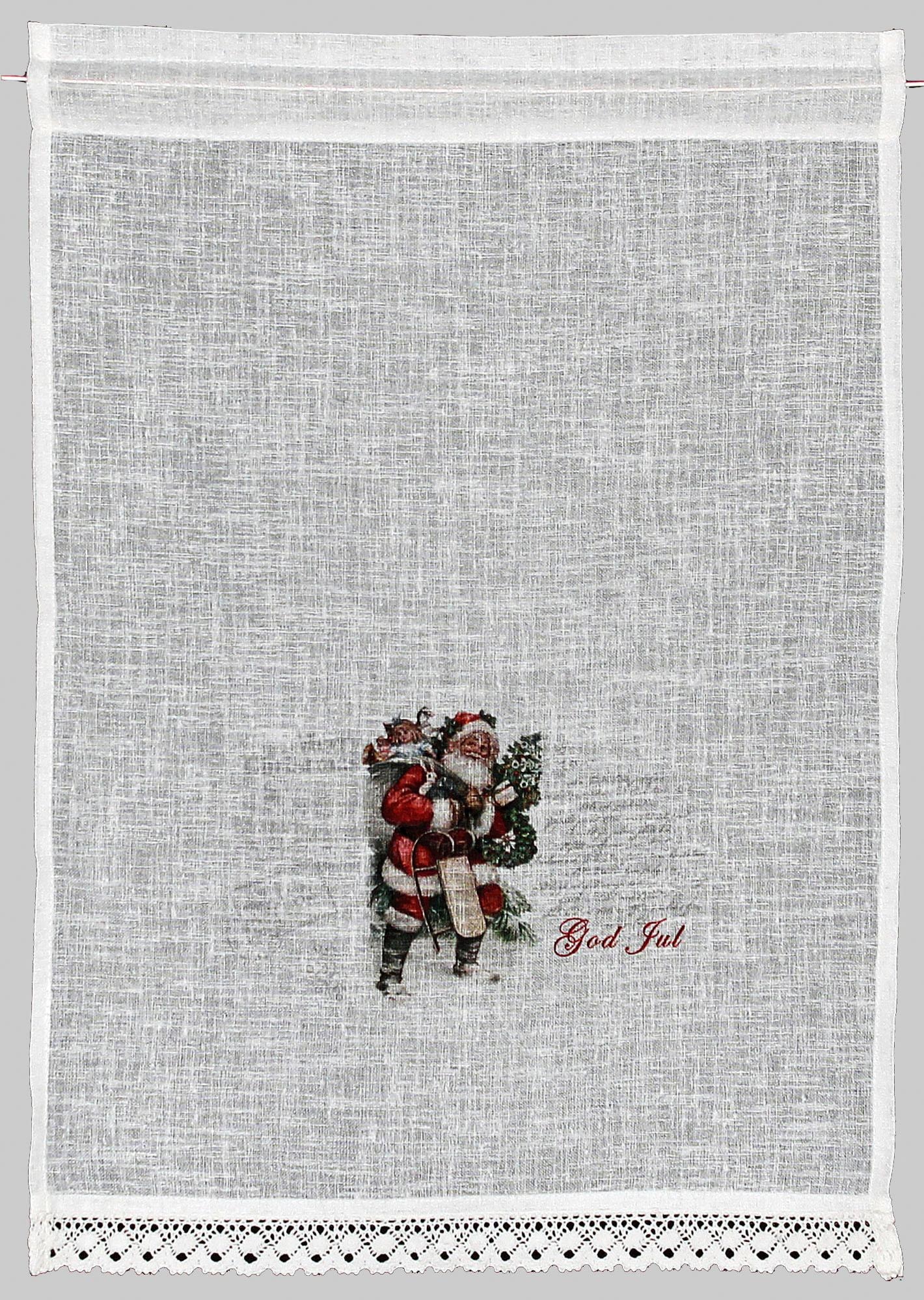 Image of HOSSNER - ART OF HOME DECO Scheibengardine »Santa«, (1 St.), Landhaus-Look bei Ackermann Versand Schweiz