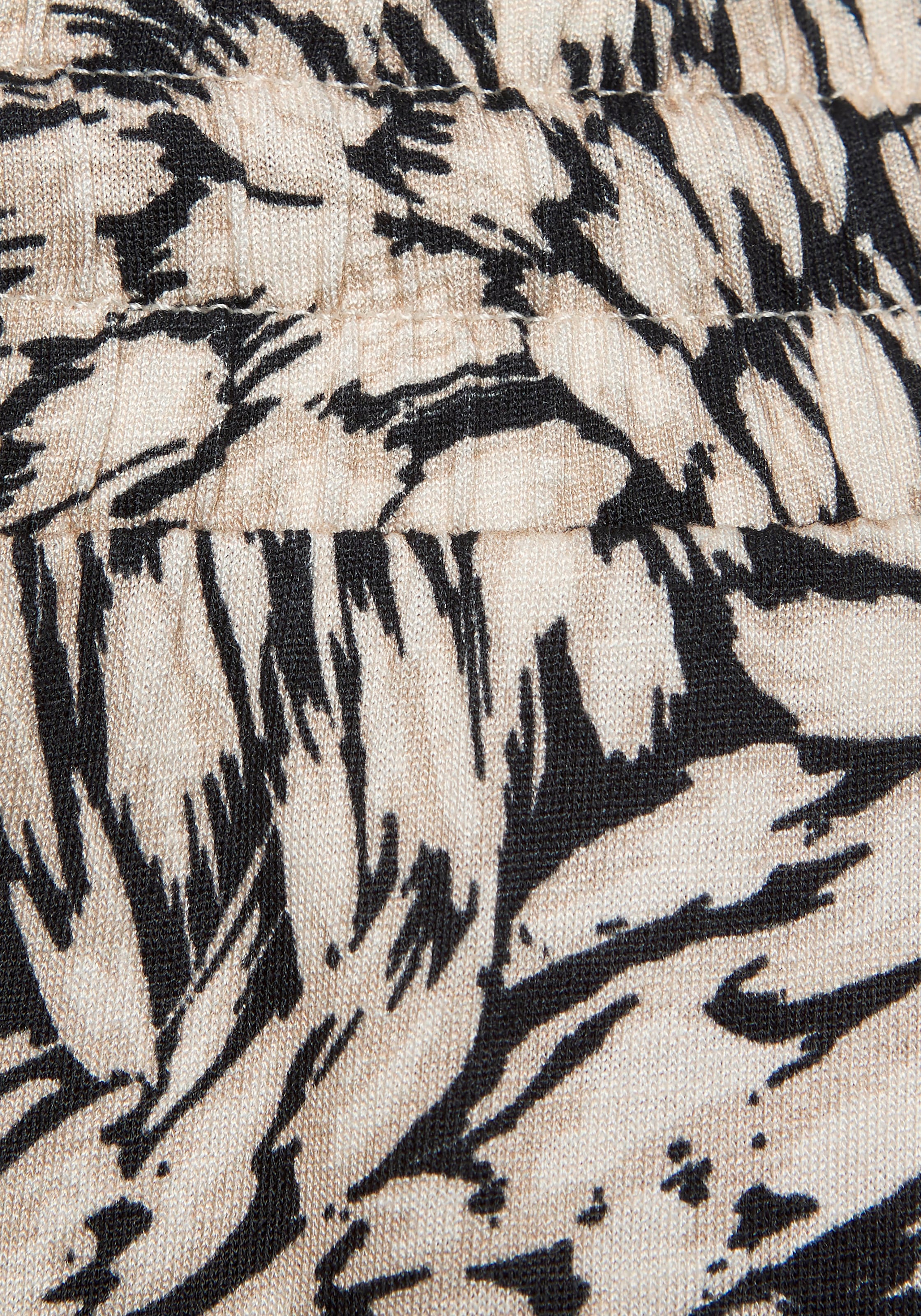 Buffalo Jerseyhose, mit Alloverprint, sommerliche Schlupfhose mit Taschen, Strandhose