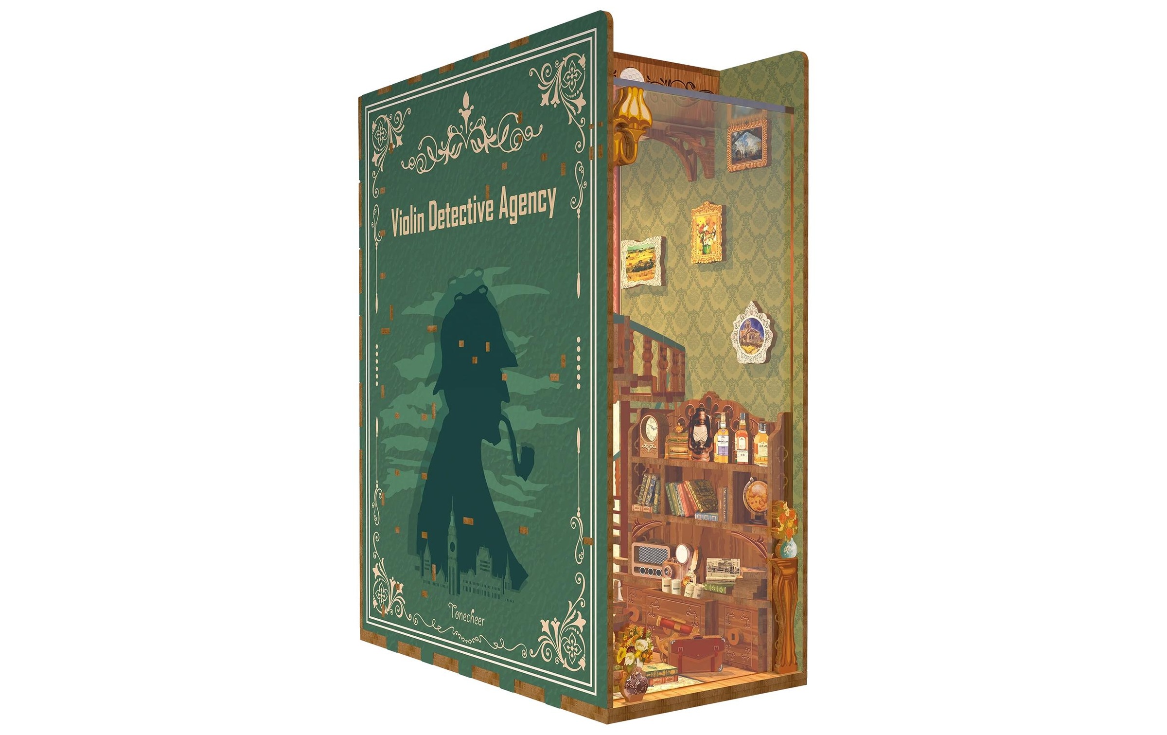 Image of Modellbausatz "Tonecheer Book Nook Violin Detective Agency" 286 Stk. tlg.