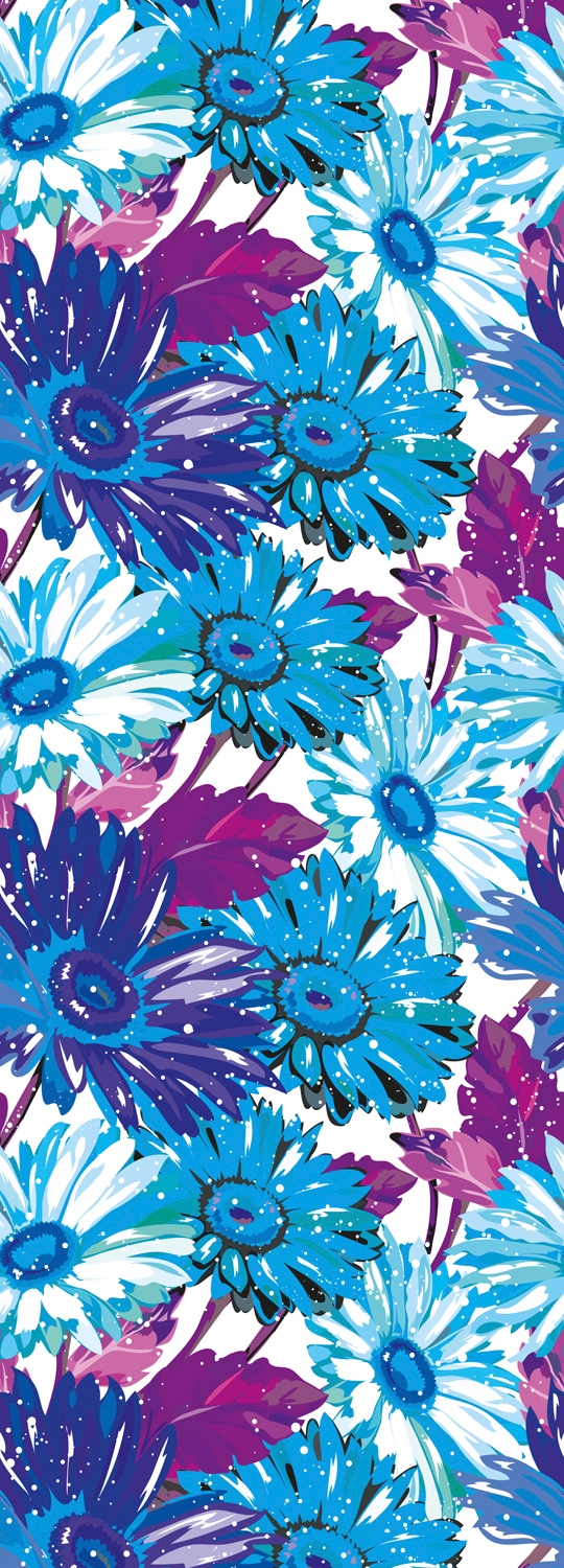 Image of queence Vinyltapete "Joshua" Motiv bedruckt botanisch floral gemustert natürlich glatt 90x250cm, selbstklebend, kinderleichte Anbringung, Sticker