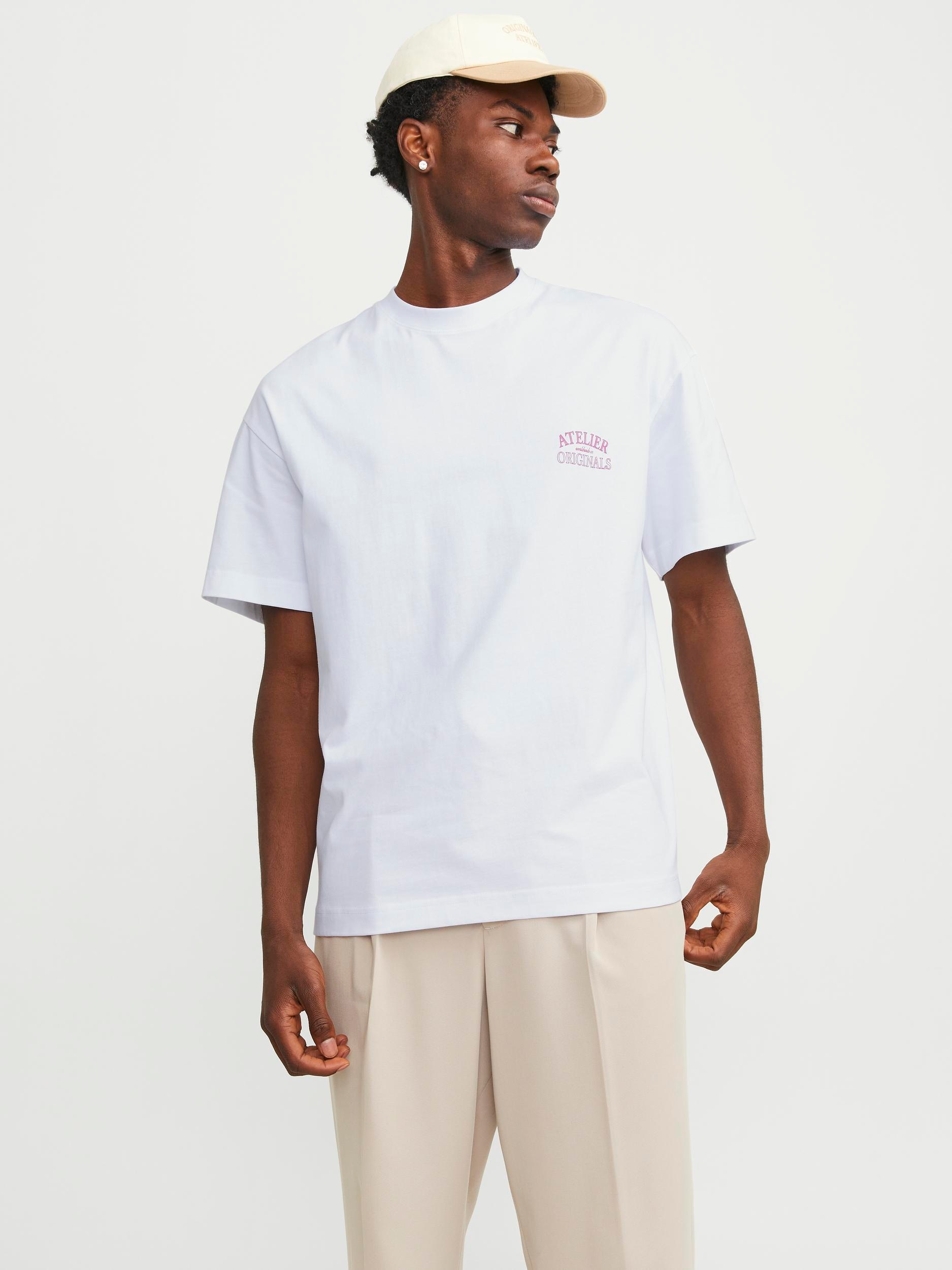 Oversize-Shirt »JORSANTORINI BACK TEE SS CREW NECK SN«