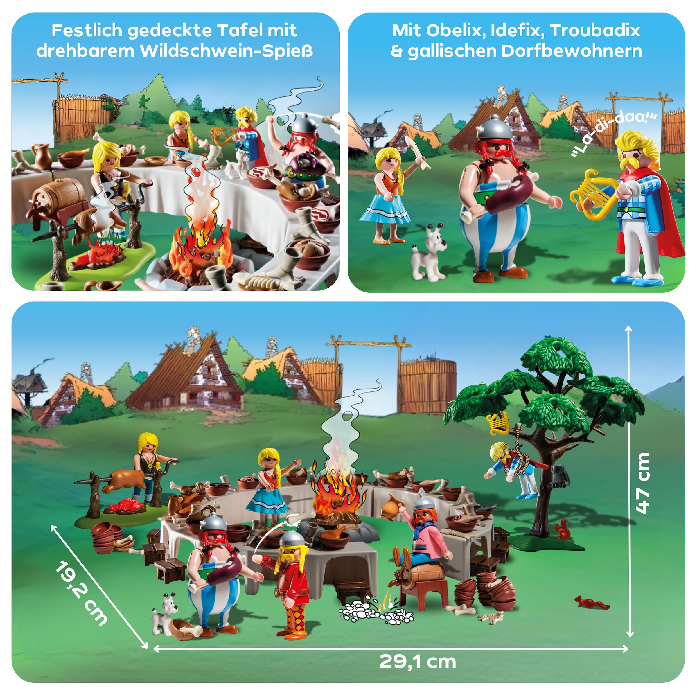 Playmobil® Jeu de construction »Asterix: Das Dorfbankett (71827), Playmobil Asterix« Made in Europe