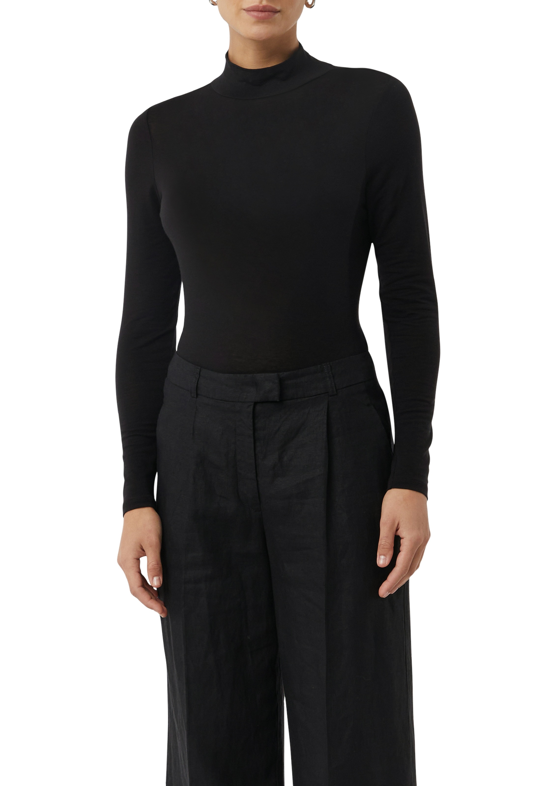 Image of Comma Langarmshirt mit Wollanteil